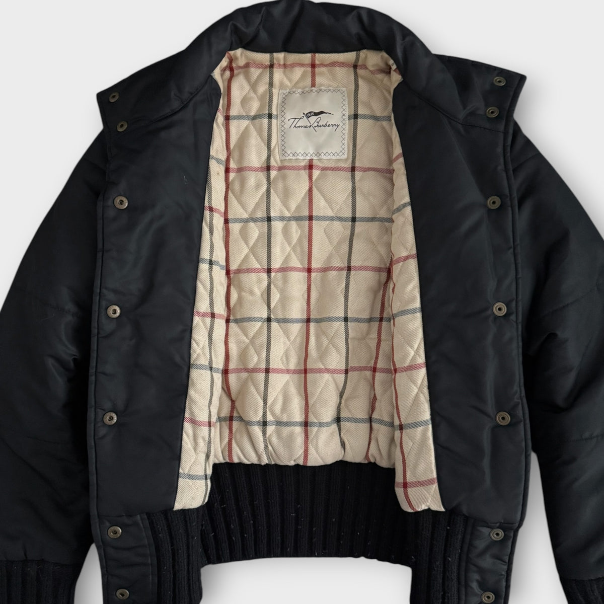 Thomas Burberry Bomberjacke Damen M – Schwarz