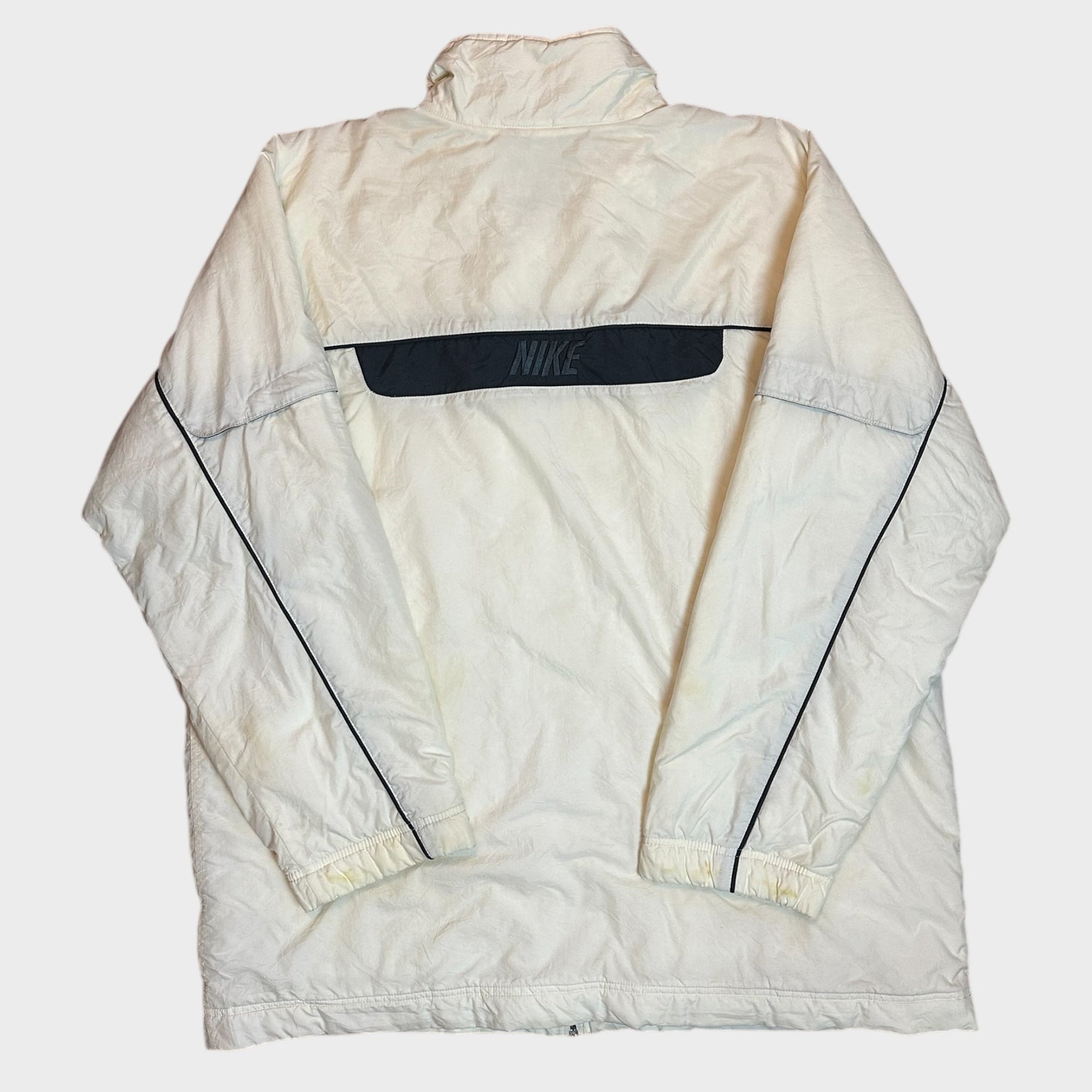 Nike Creme Wattierte Jacke (XL)