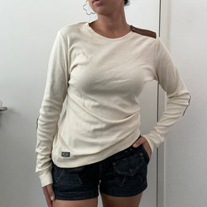 POLO RALPH LAUREN CREME LONGSLEEVE (M)