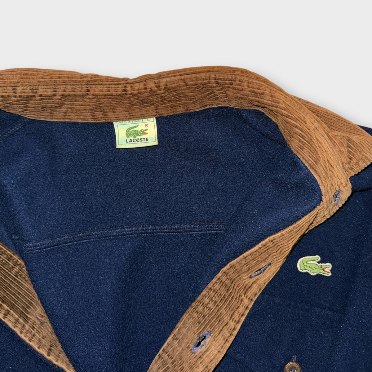 Lacoste Fleecejacke Herren XL – Navy