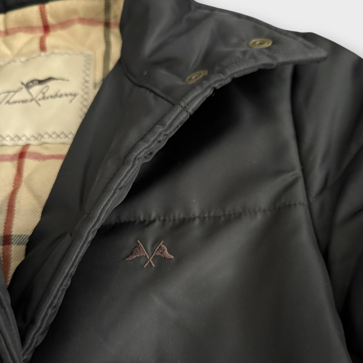 Thomas Burberry Bomberjacke Damen M – Schwarz