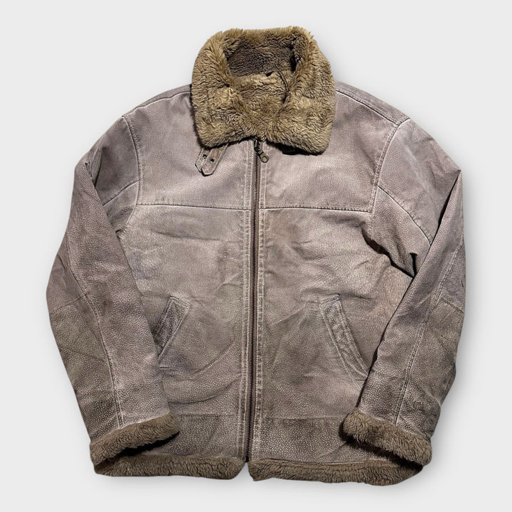 Suede Lederjacke (L)