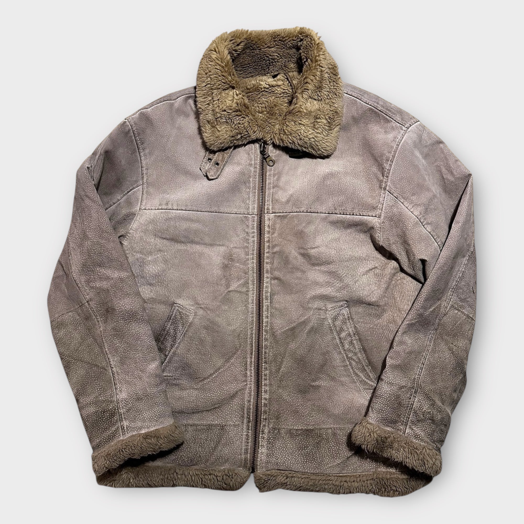 Suede Lederjacke (L)