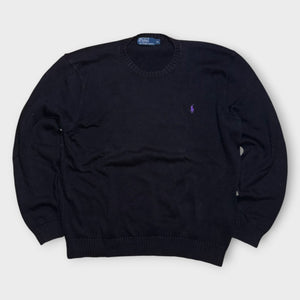 Vintage Polo Ralph Lauren Pullover Schwarz – XL