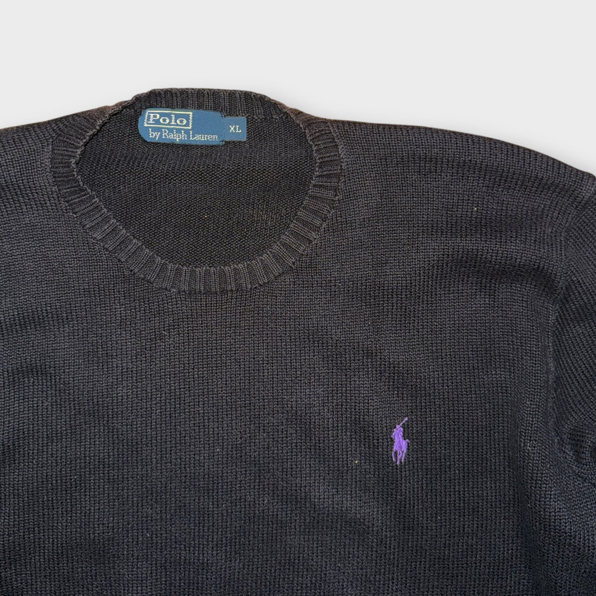 Vintage Polo Ralph Lauren Pullover Schwarz – XL