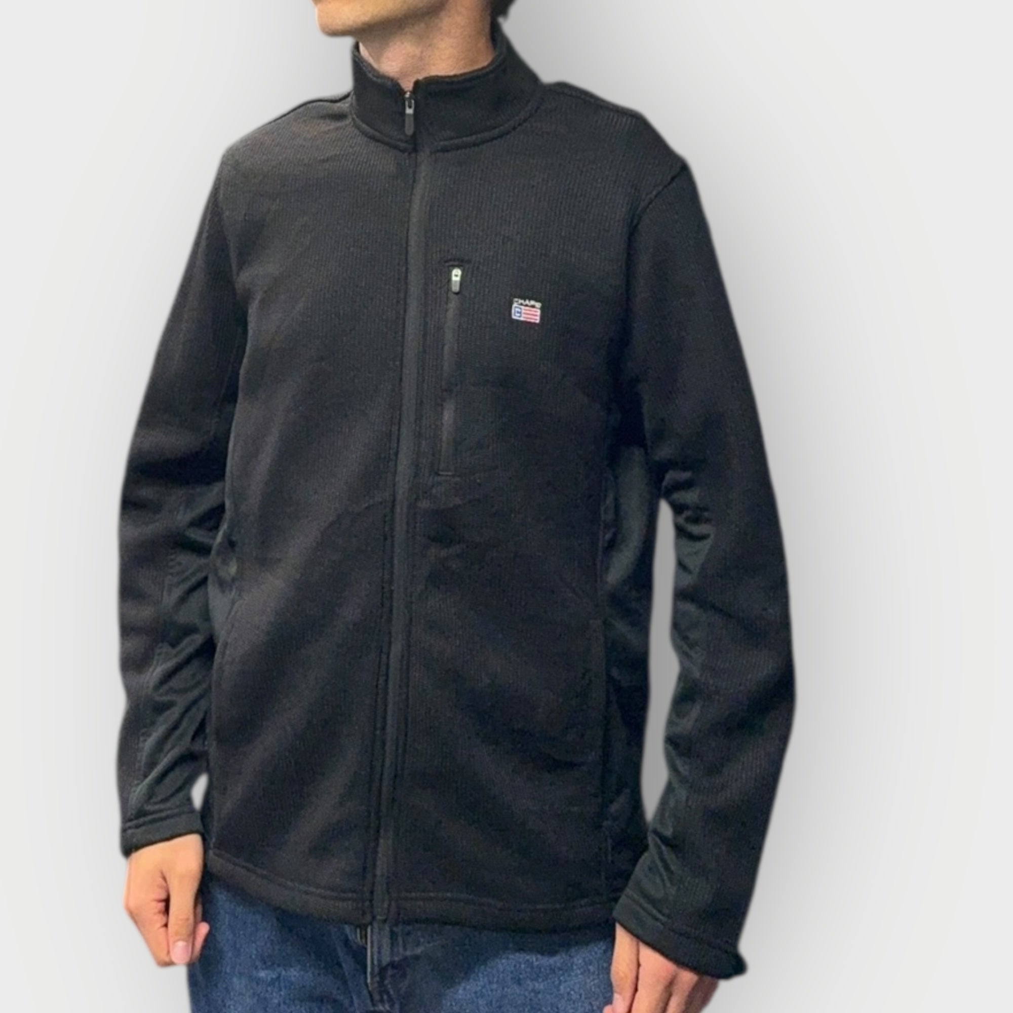 Chaps Ralph Lauren Vintage Fleecejacke Schwarz getragen – Paul’s Boutique Zürich