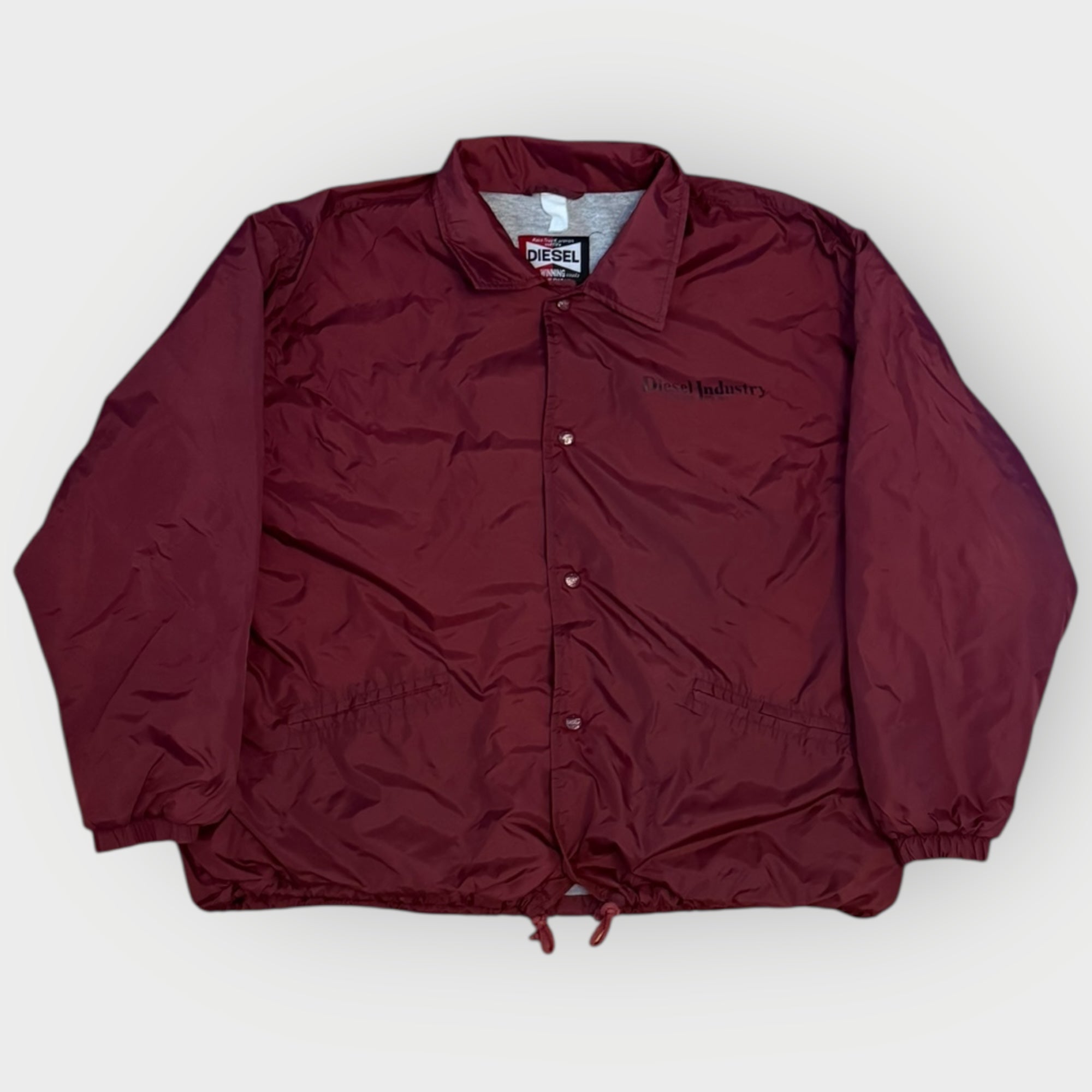 Vintage Diesel Jacke Burgundy Coach Style – Vorderansicht, Paul’s Zürich Vintage Shop