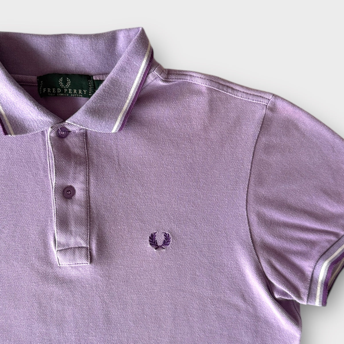 Vintage Fred Perry Polo - Lavendel (L)