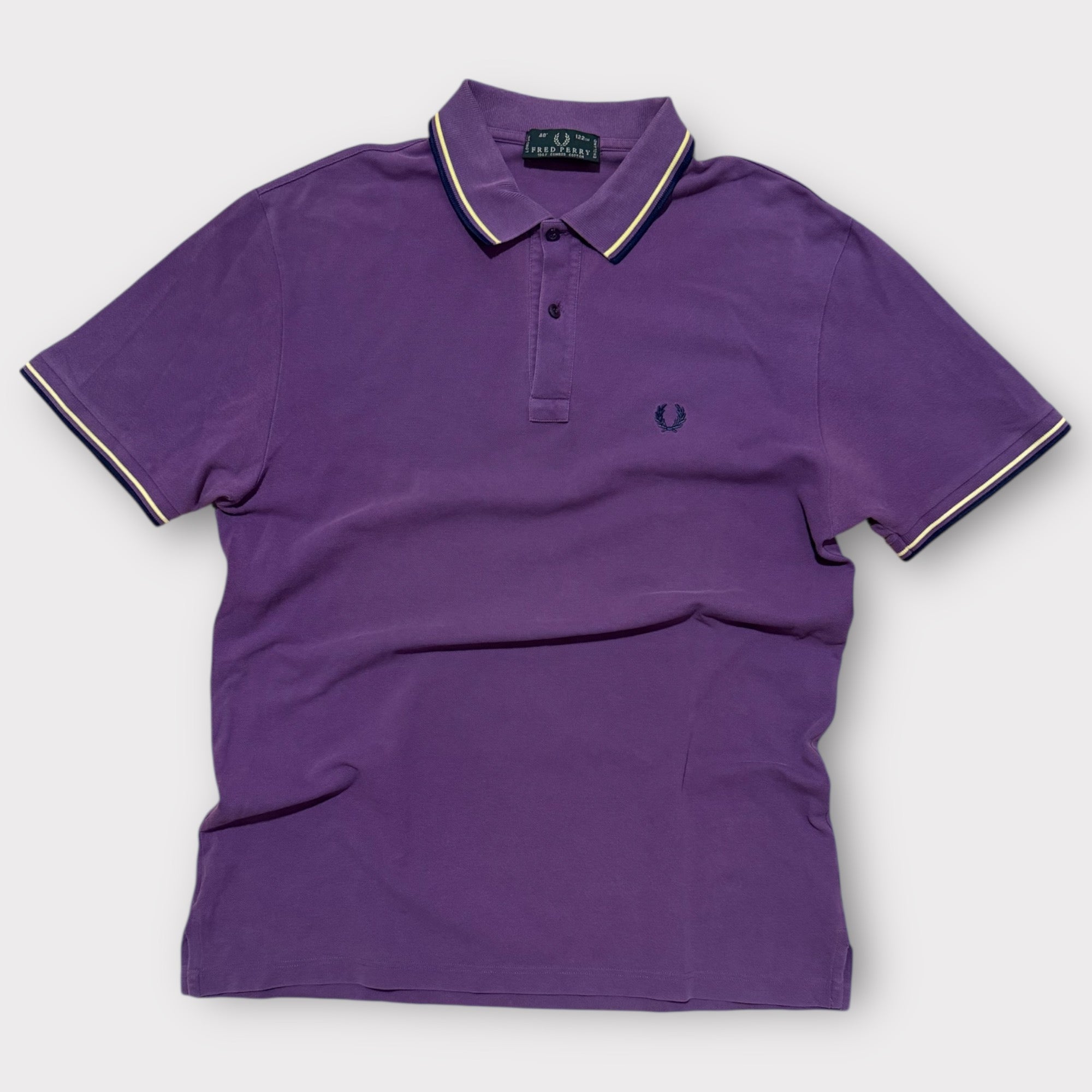 Vintage Fred Perry Polo in Violett (Grösse XL)