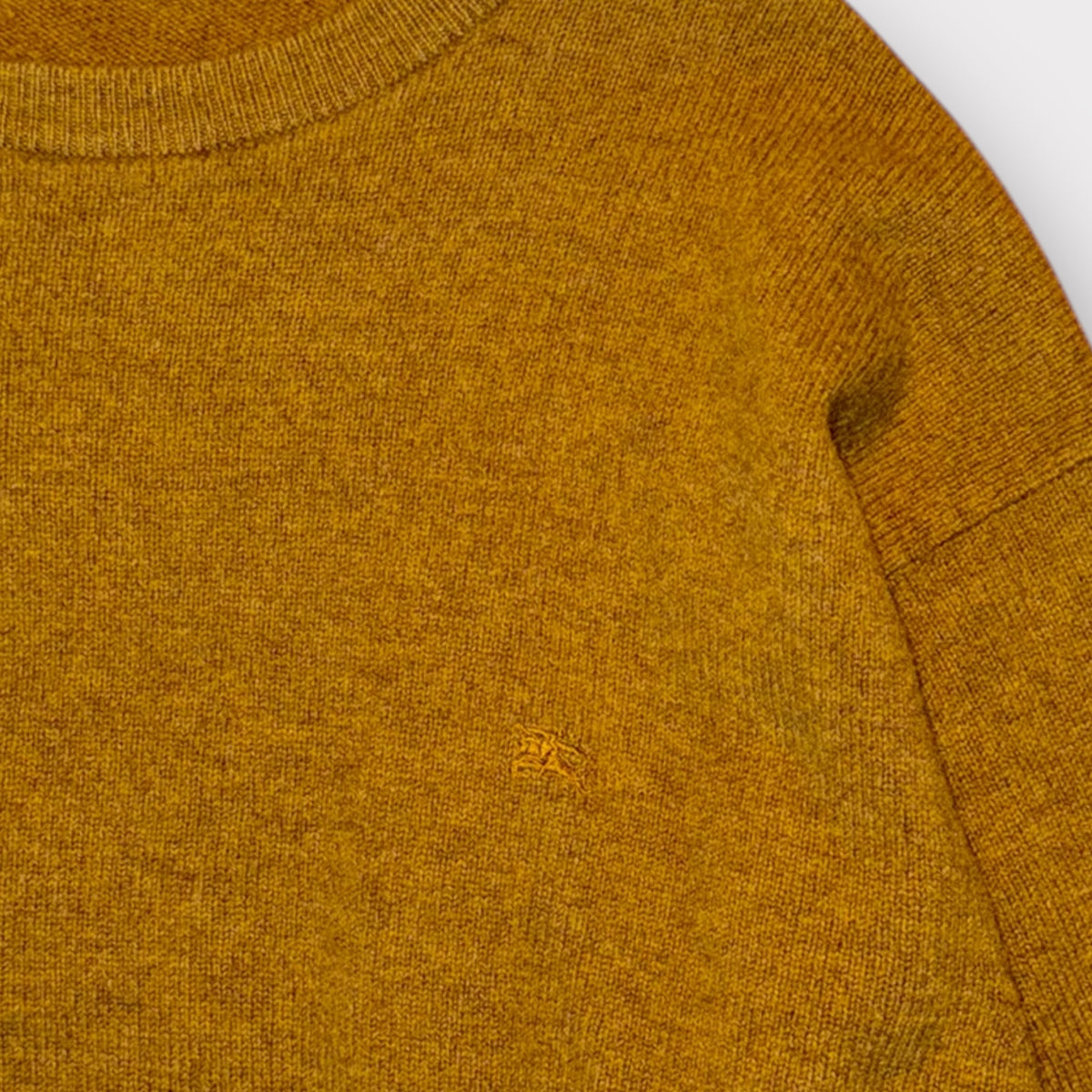 Vintage Burberry Strickpullover – Senf/Ocker - (M)