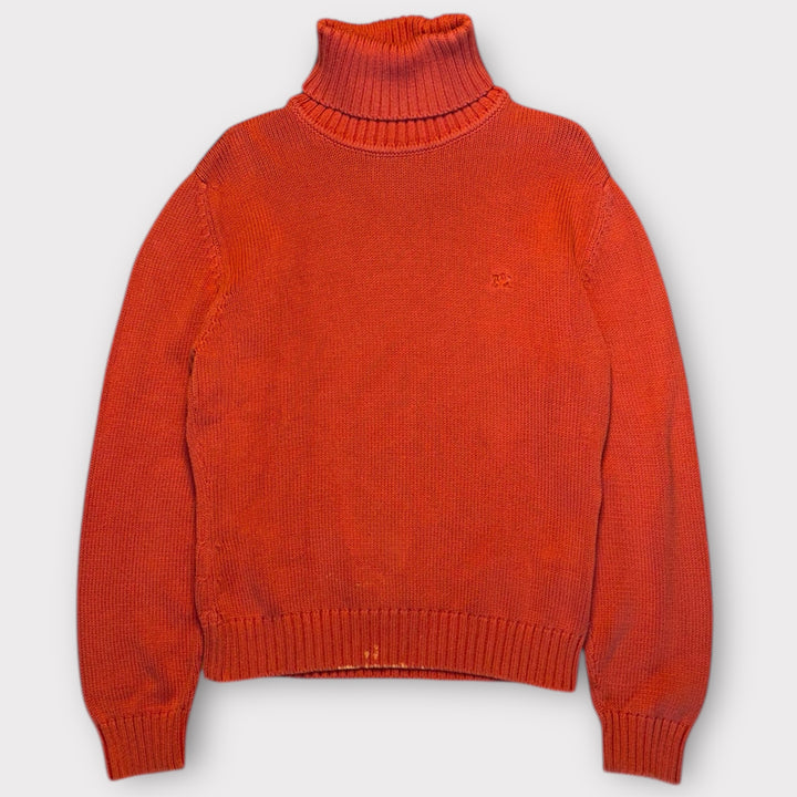 Vintage Burberry Rollkragenpullover - Rot/Orange (S)