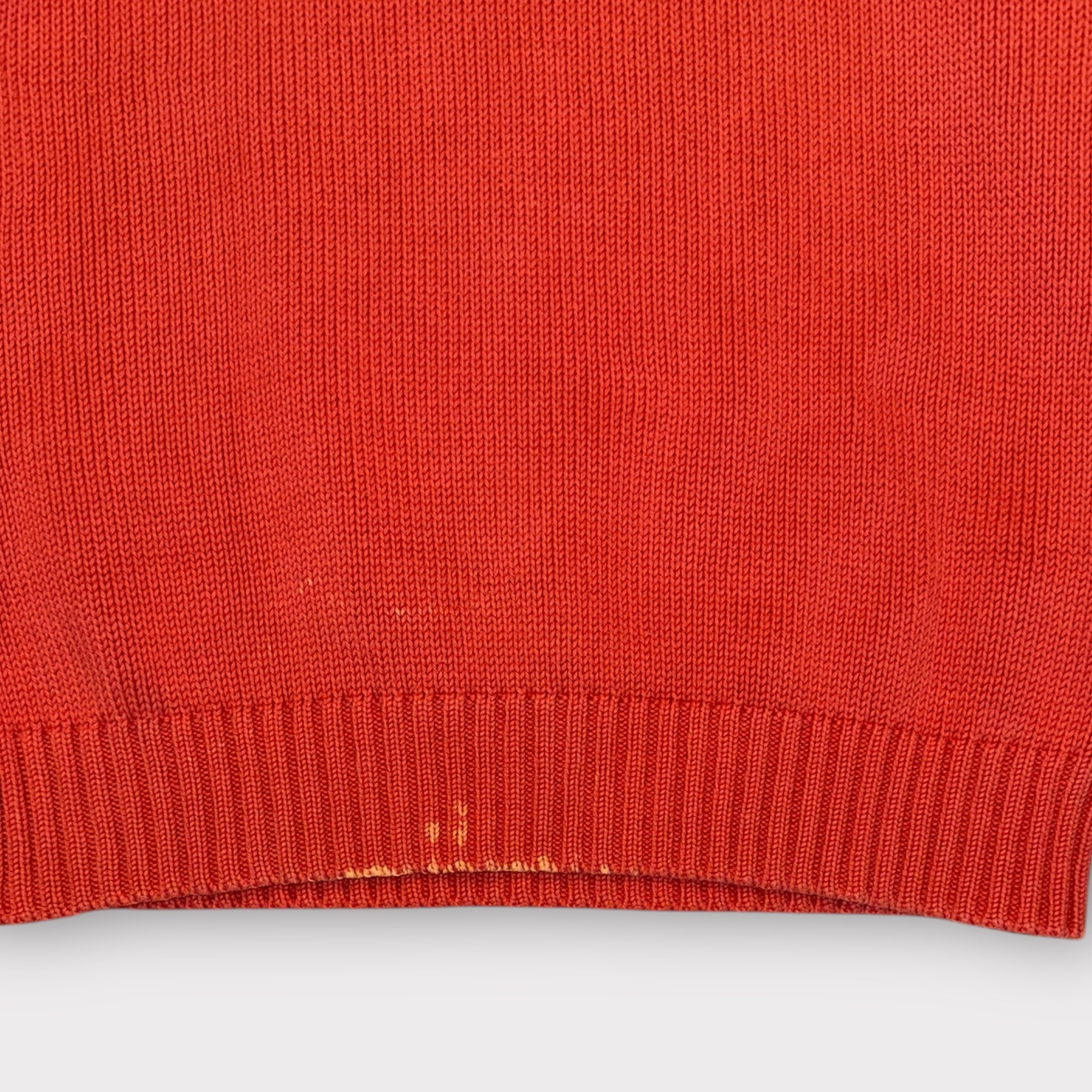 Vintage Burberry Rollkragenpullover - Rot/Orange (S)