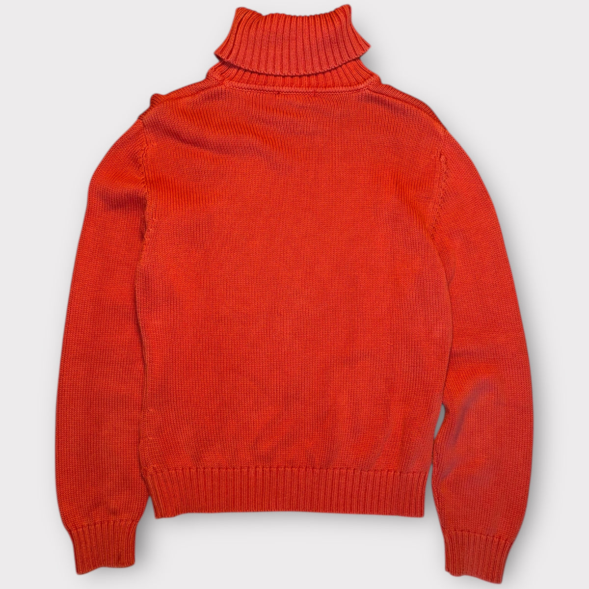 Vintage Burberry Rollkragenpullover - Rot/Orange (S)