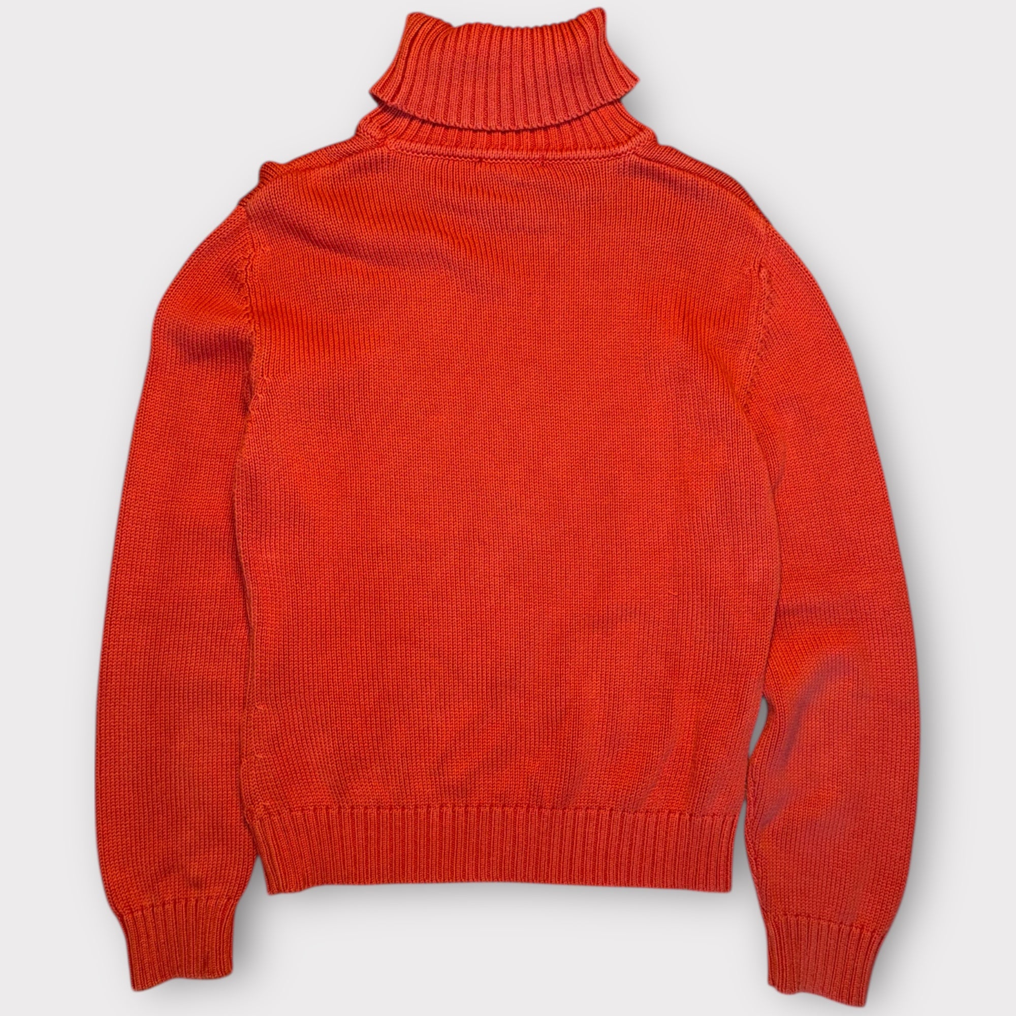 Vintage Burberry Rollkragenpullover - Rot/Orange (S)