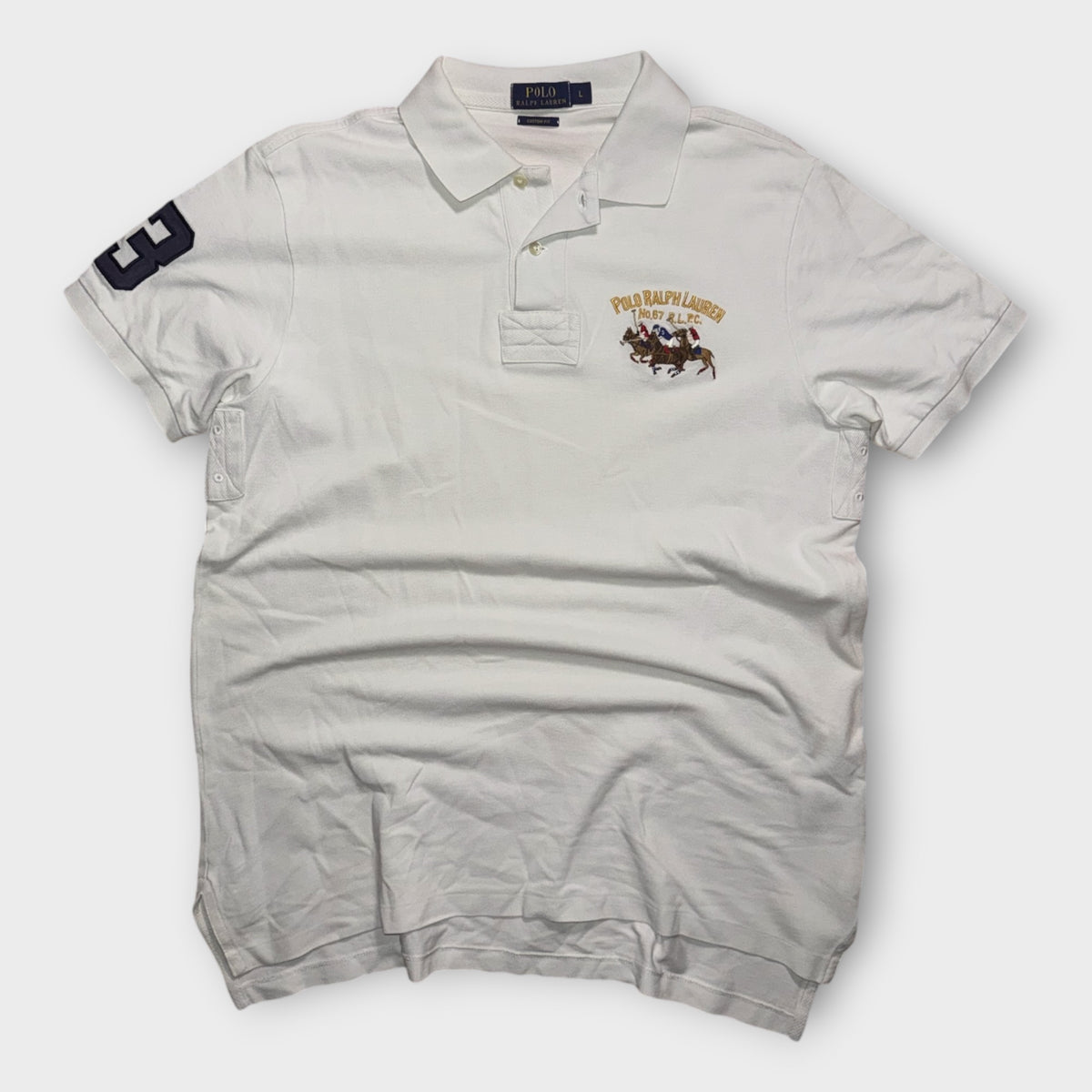 Ralph Lauren Poloshirt Herren L – Weiss