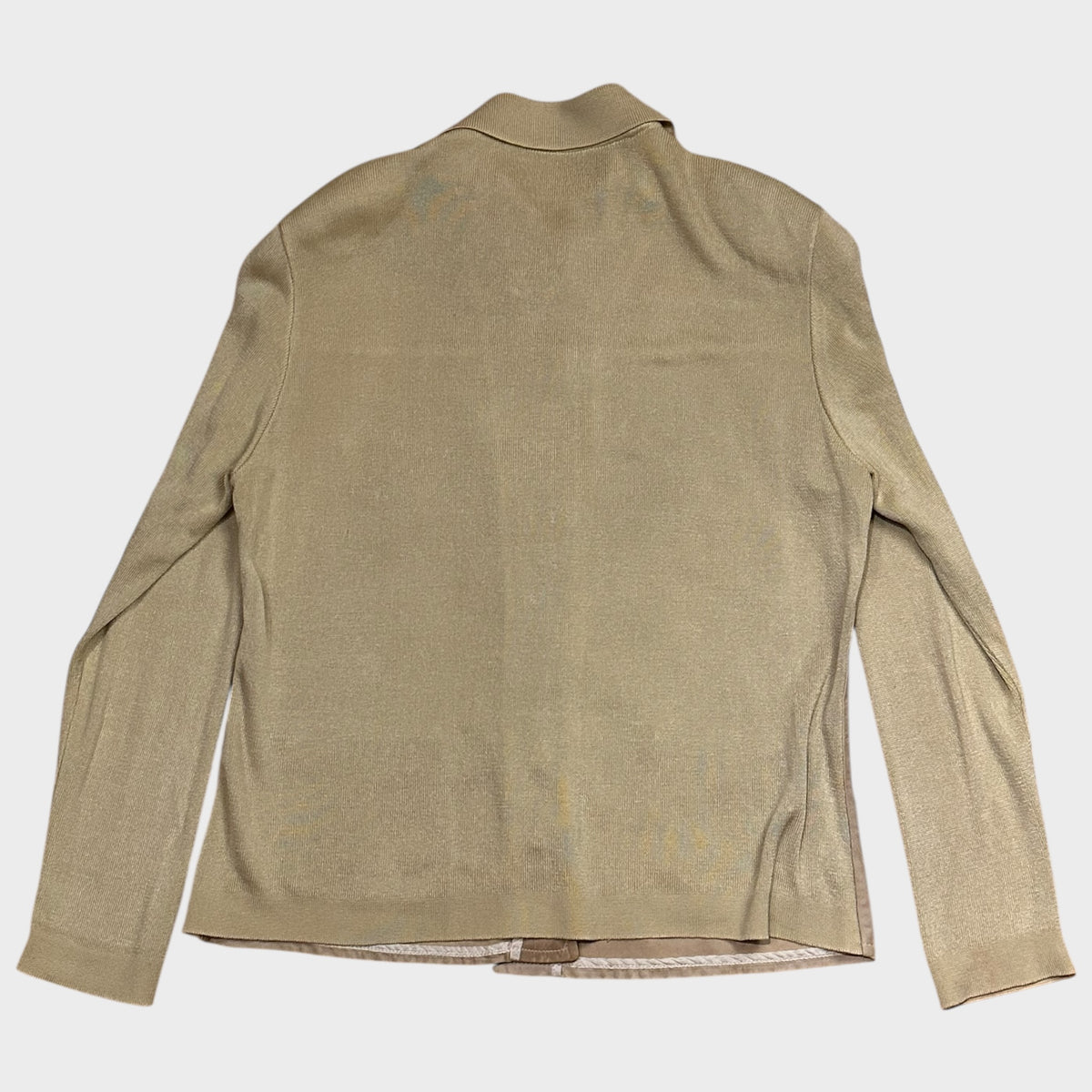 Burberry Lederjacke mit Strickärmeln (L)