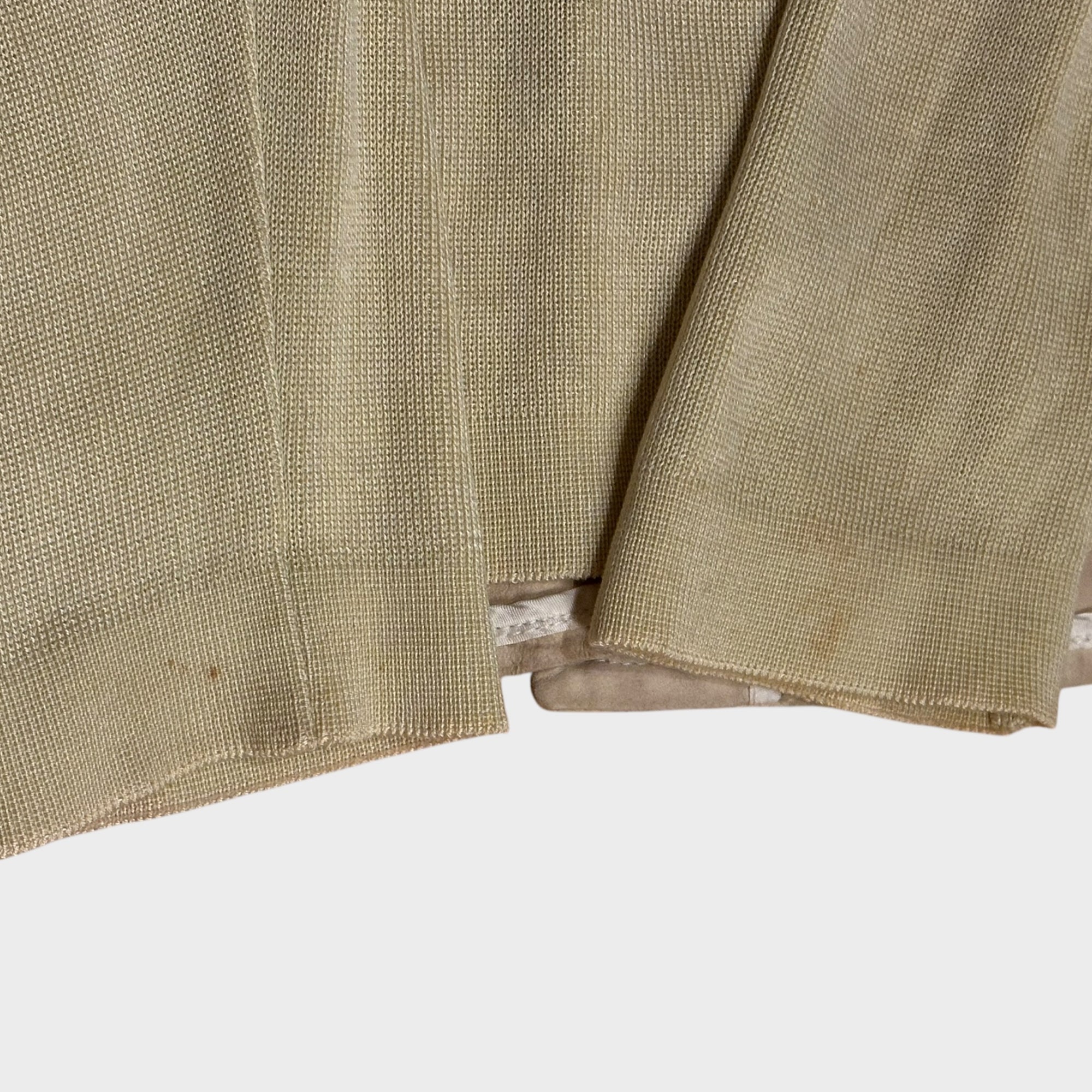 Burberry Lederjacke mit Strickärmeln (L)