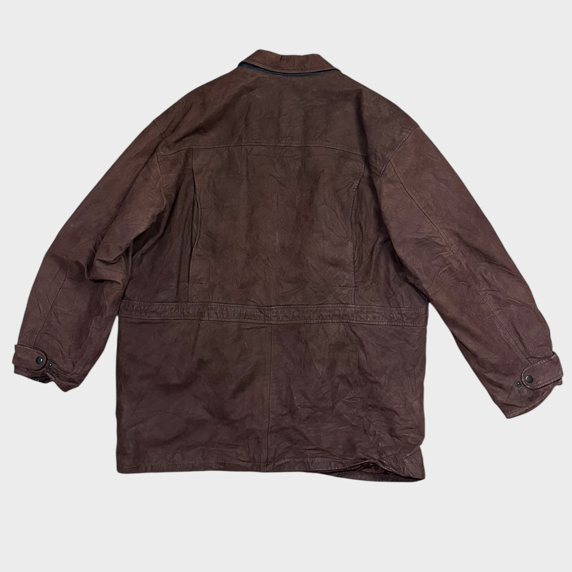 Burgundy Red Leatherjacket (XL)