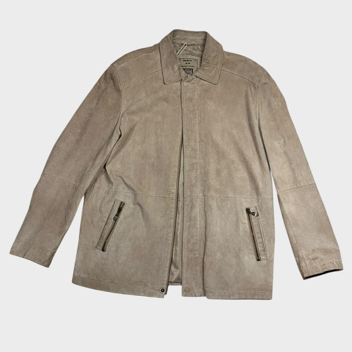 Vintage Creme Leatherjacket (L)