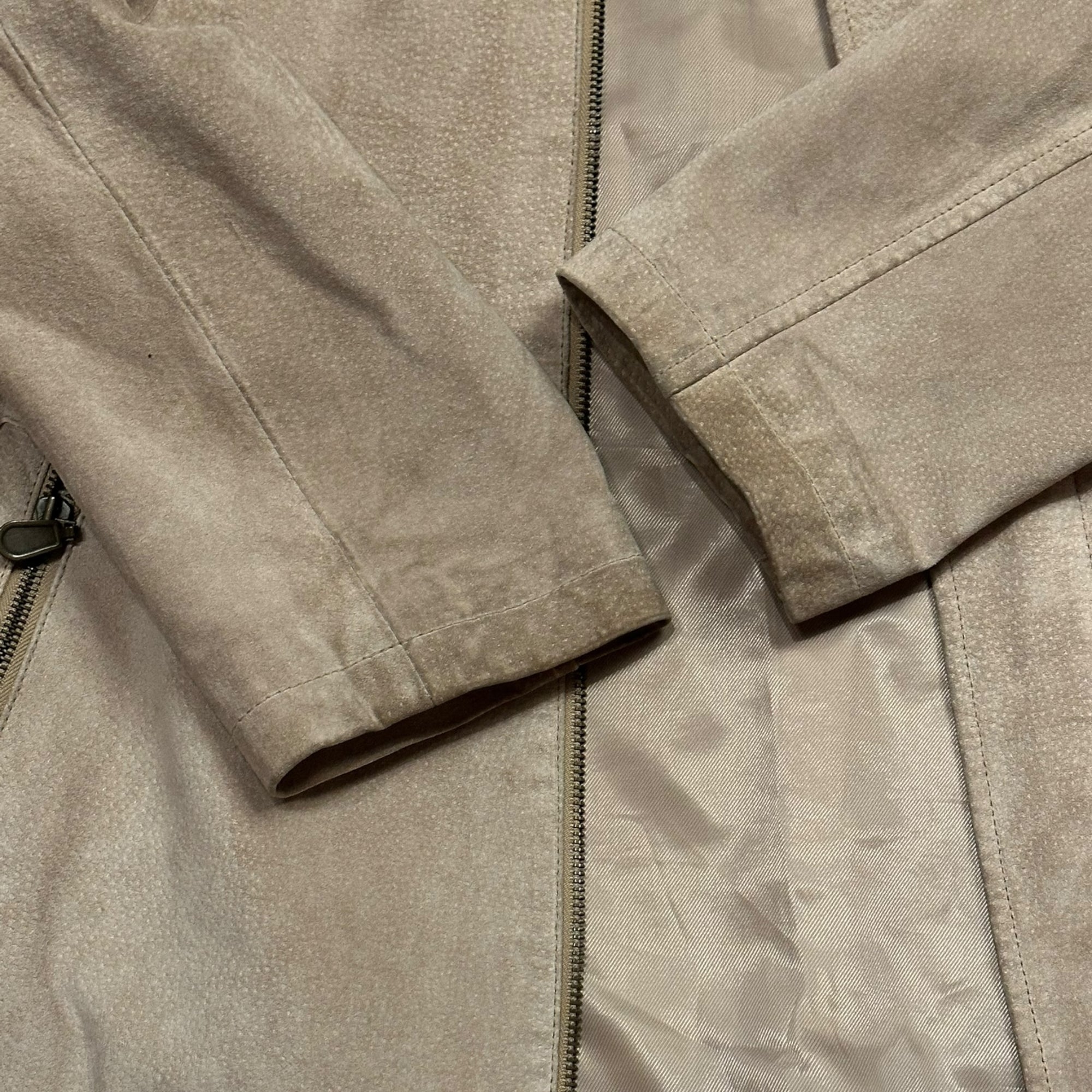 Vintage Creme Leatherjacket (L)
