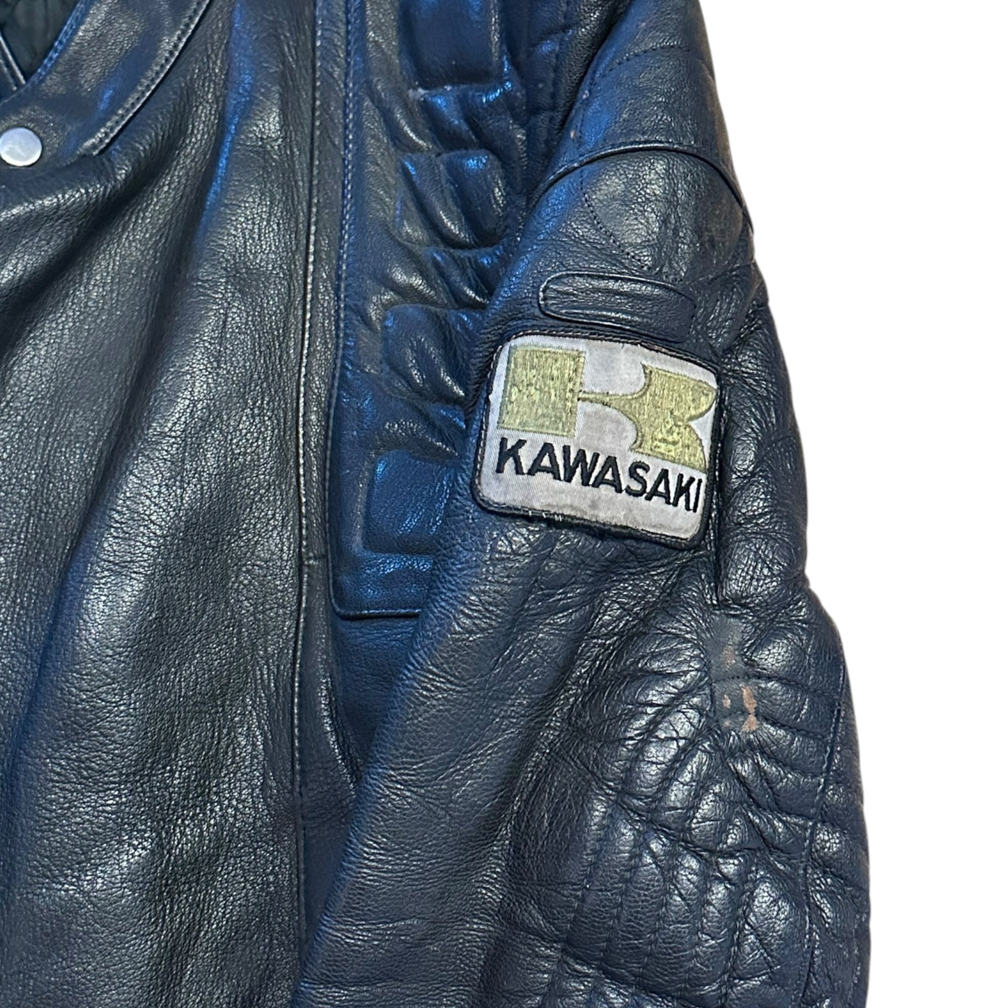 Kawasaki Leder Motorradjacke (L)