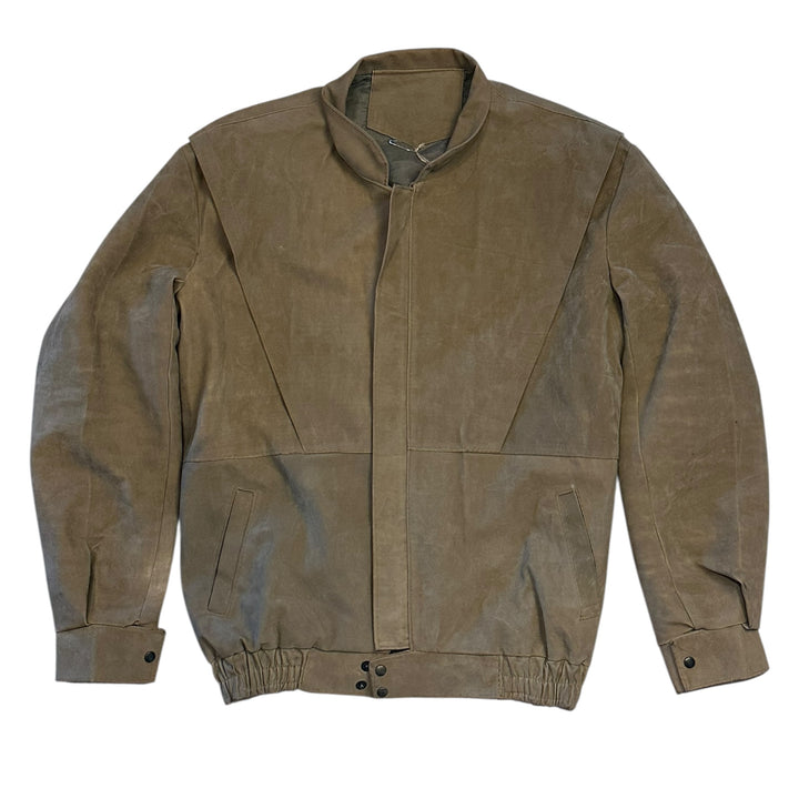 Beige Kunstlederjacke (L)