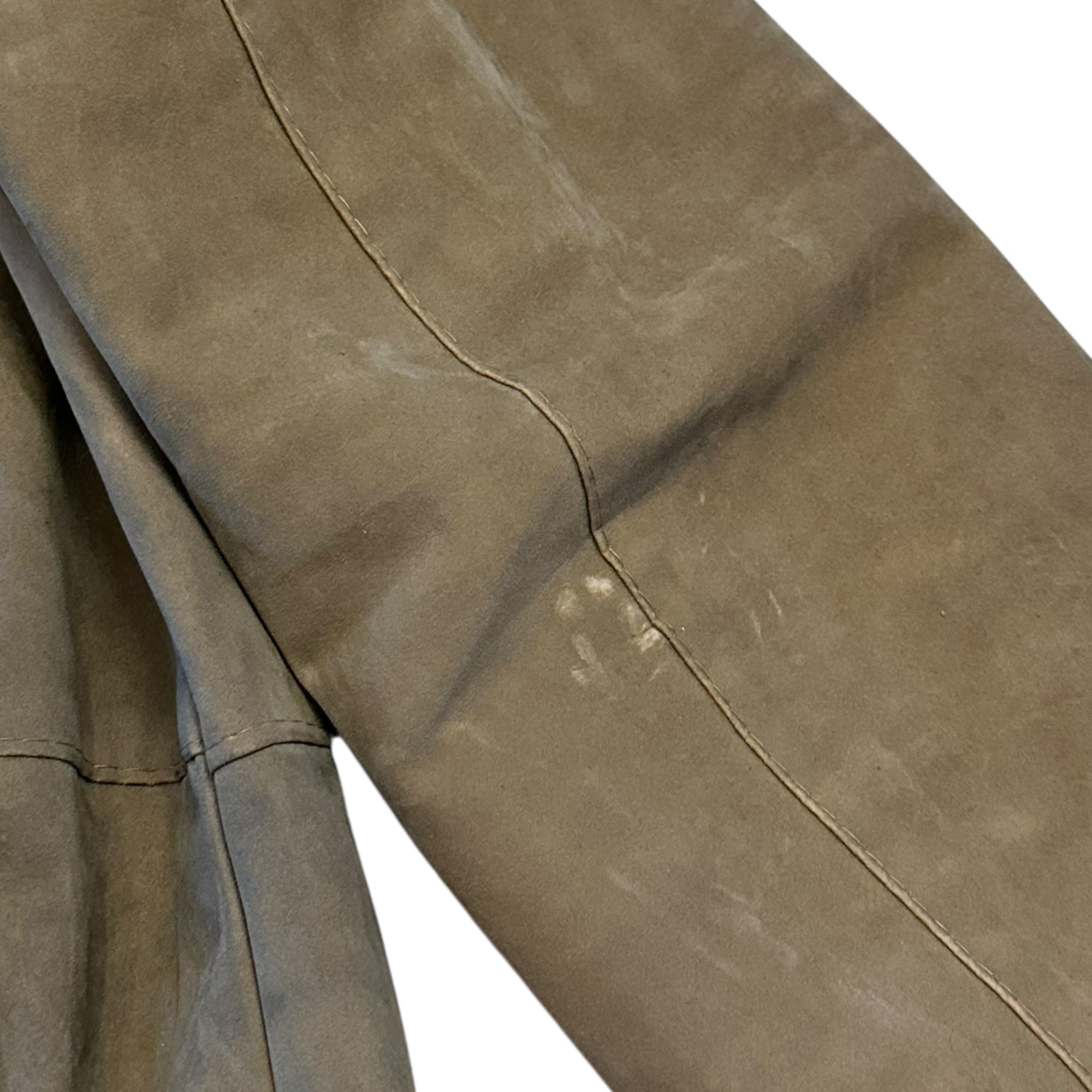 Beige Kunstlederjacke (L)