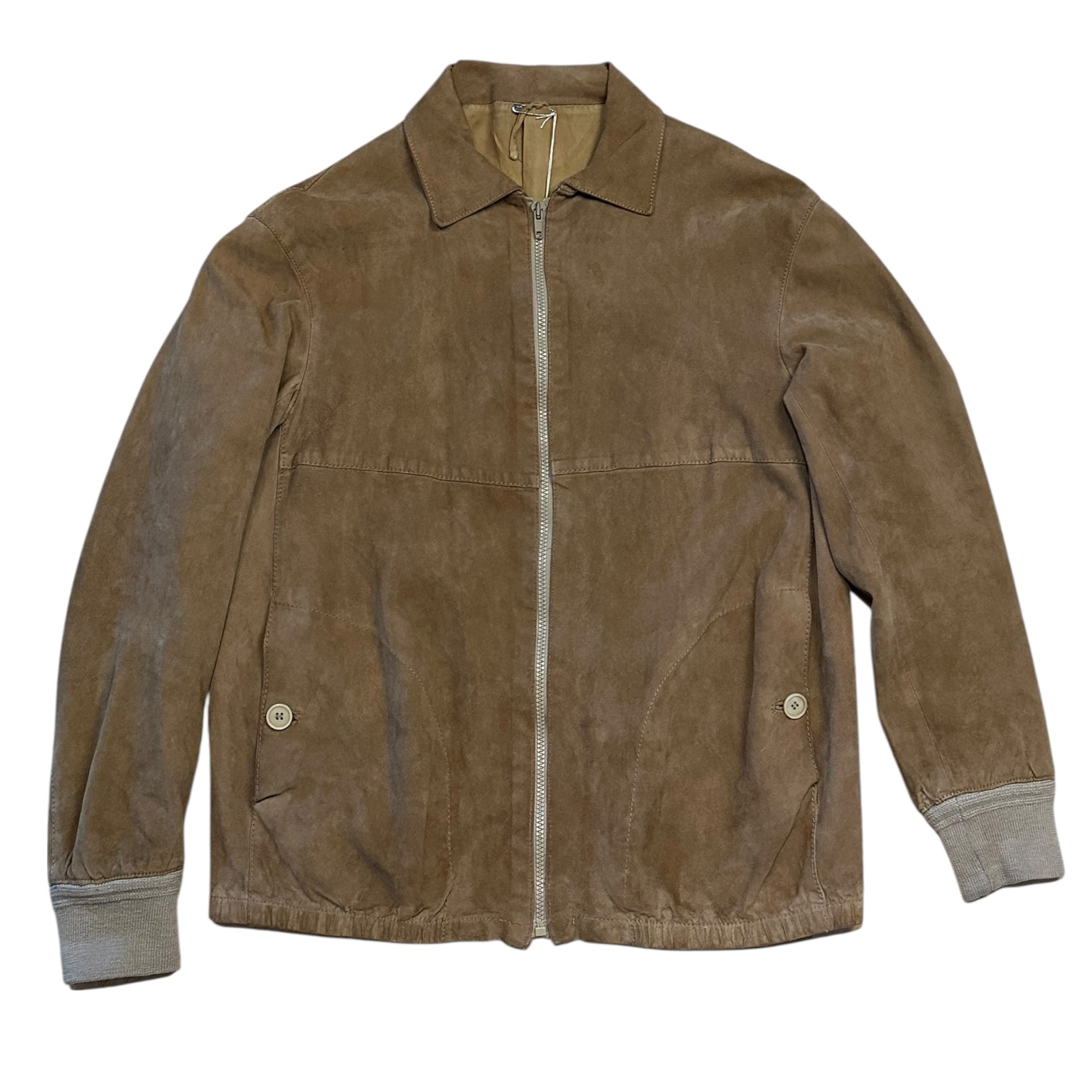 Hellbraune Wildlederjacke (S)