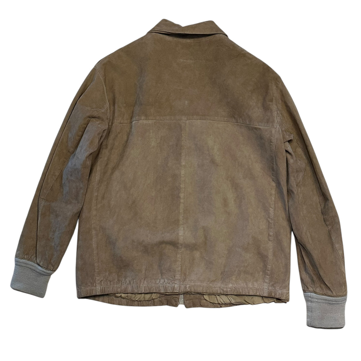 Hellbraune Wildlederjacke (S)