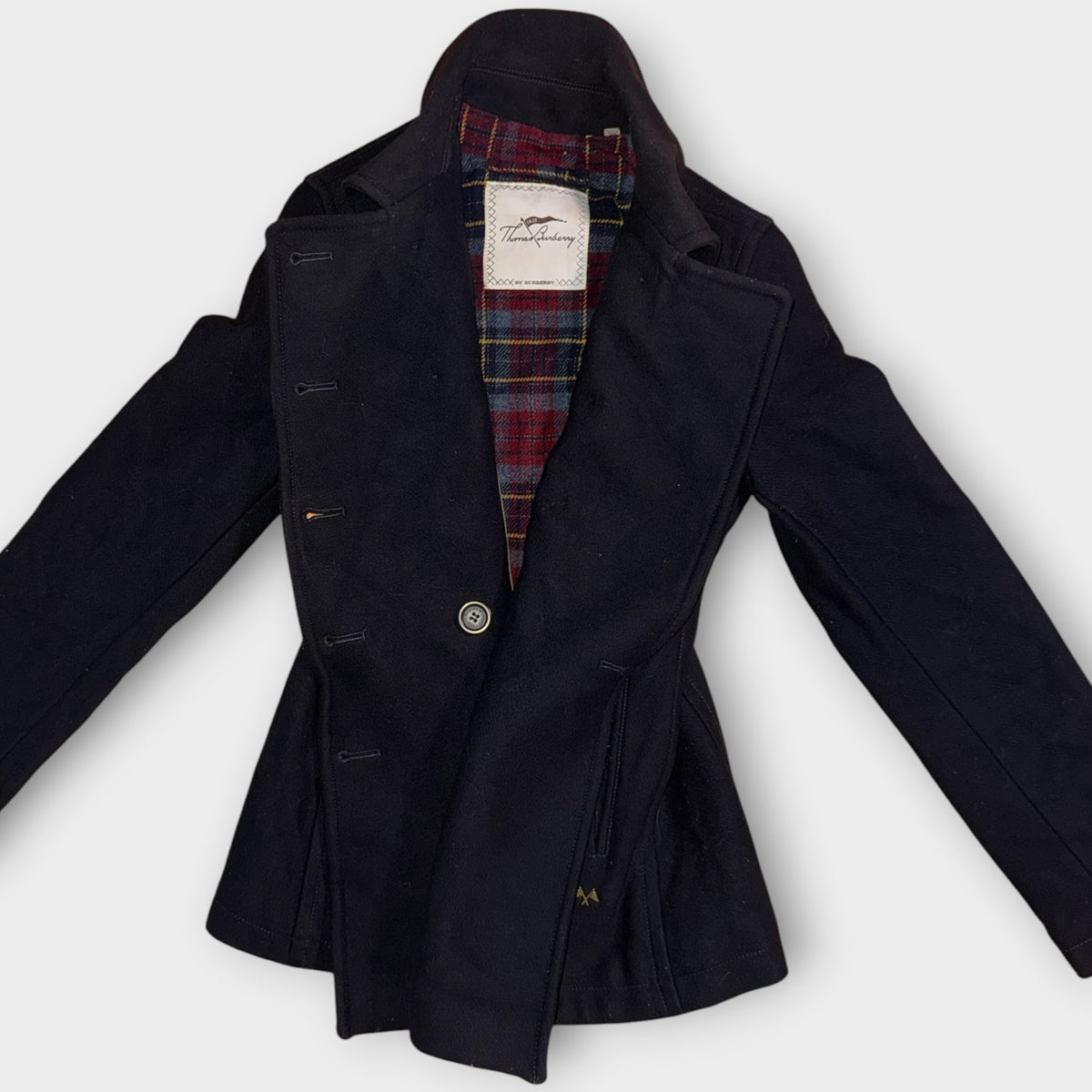 Thomas Burberry Jacke Damen XS – Schwarz
