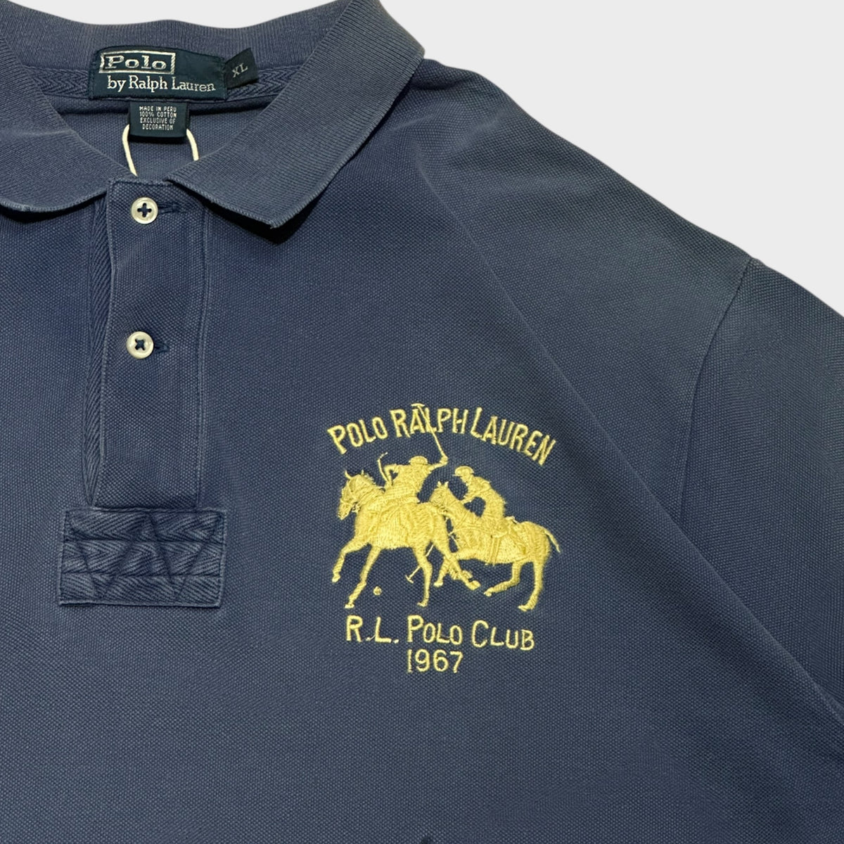 Polo Ralph Lauren blaues Poloshirt (XL)