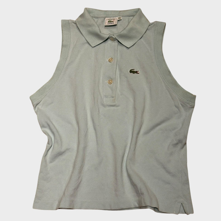 Lacoste ärmelloses Polo Top Hellblau (S)