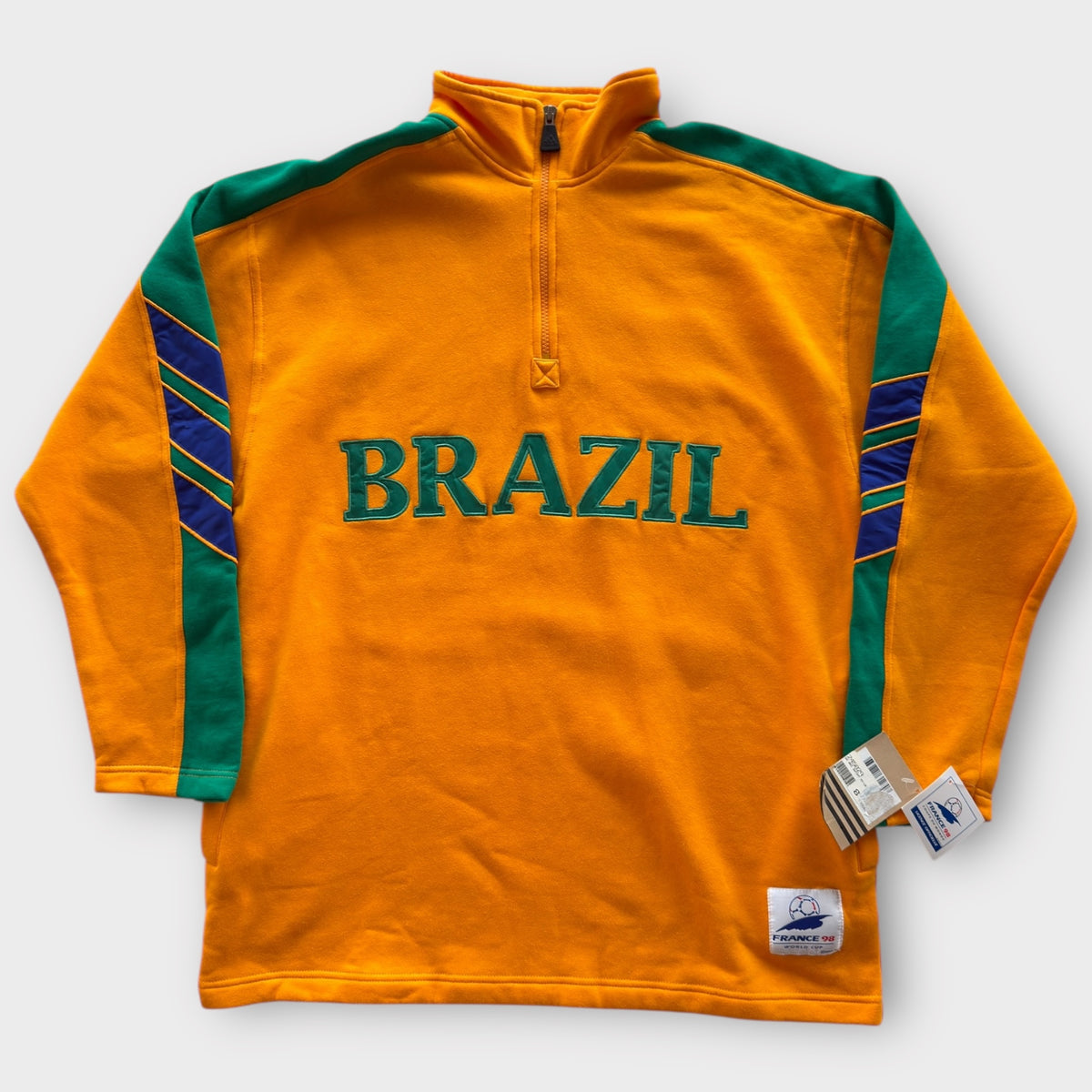 Adidas Brasilien Fleecejacke – WM 1998 (S)