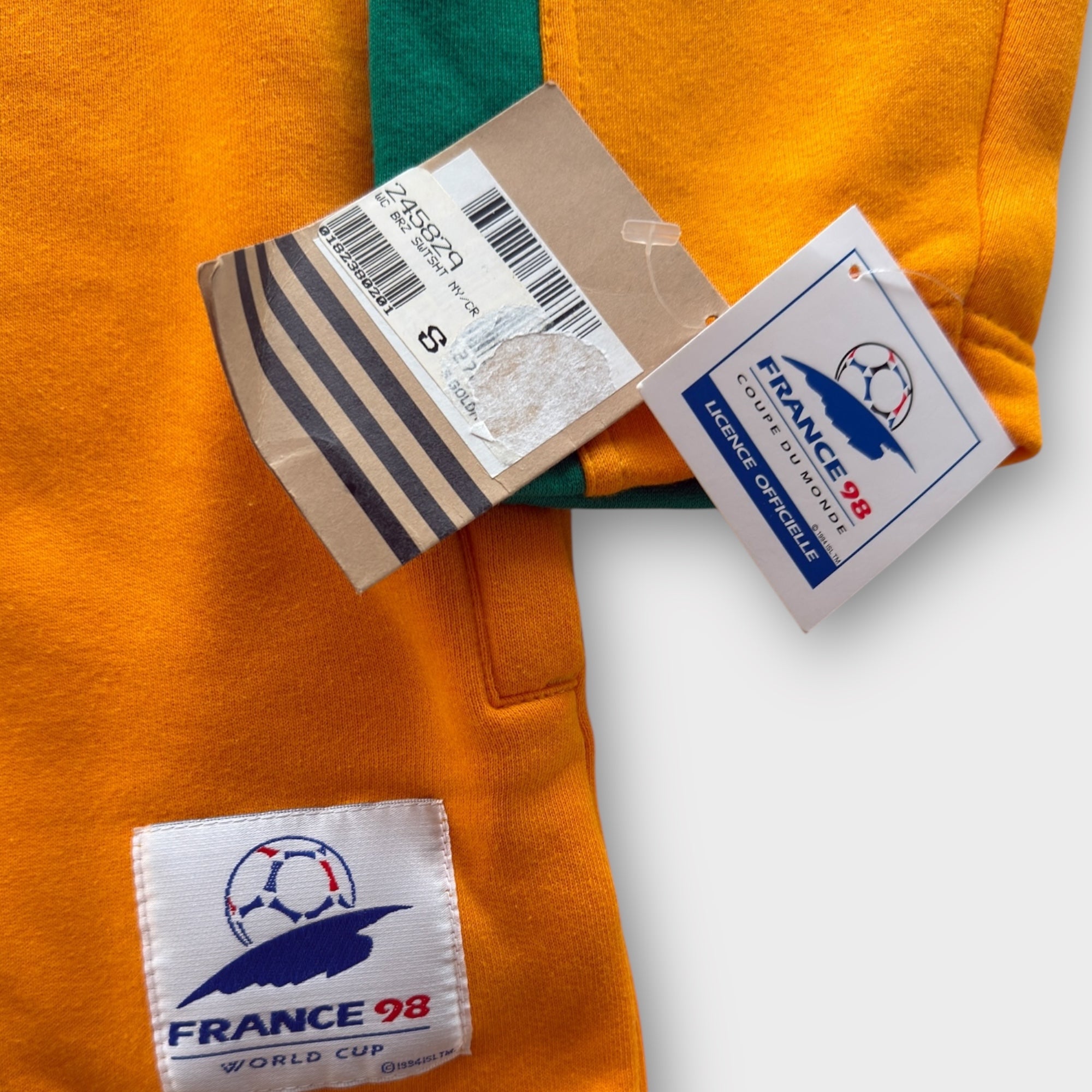 Adidas Brasilien Fleecejacke – WM 1998 (S)