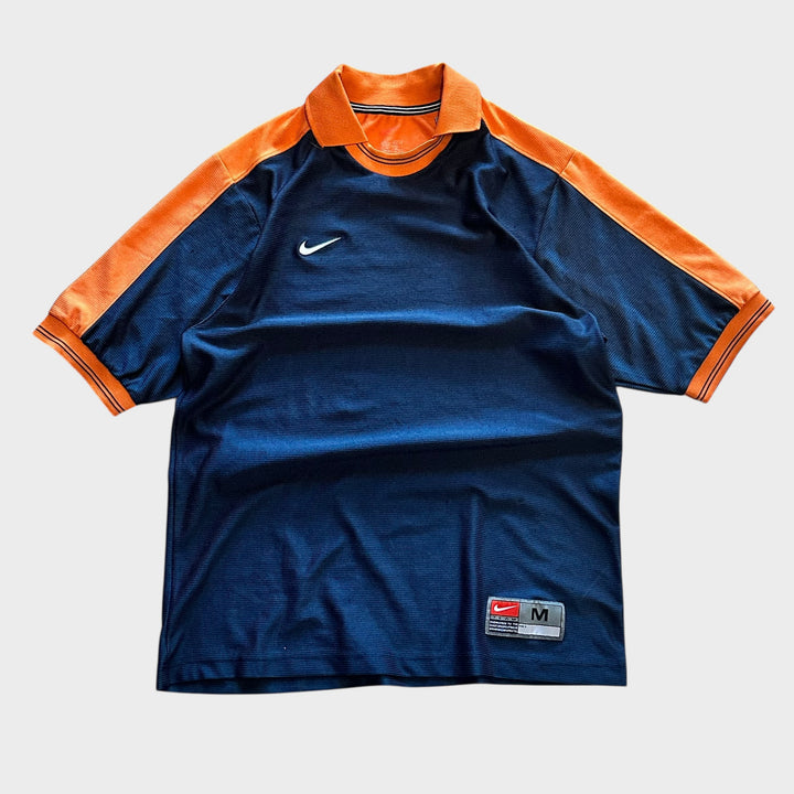 Nike Poloshirt blau orange (M)