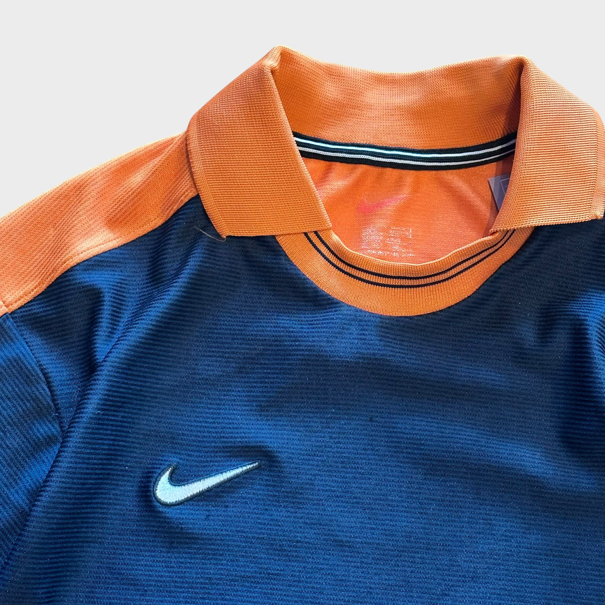 Nike Poloshirt blau orange (M)