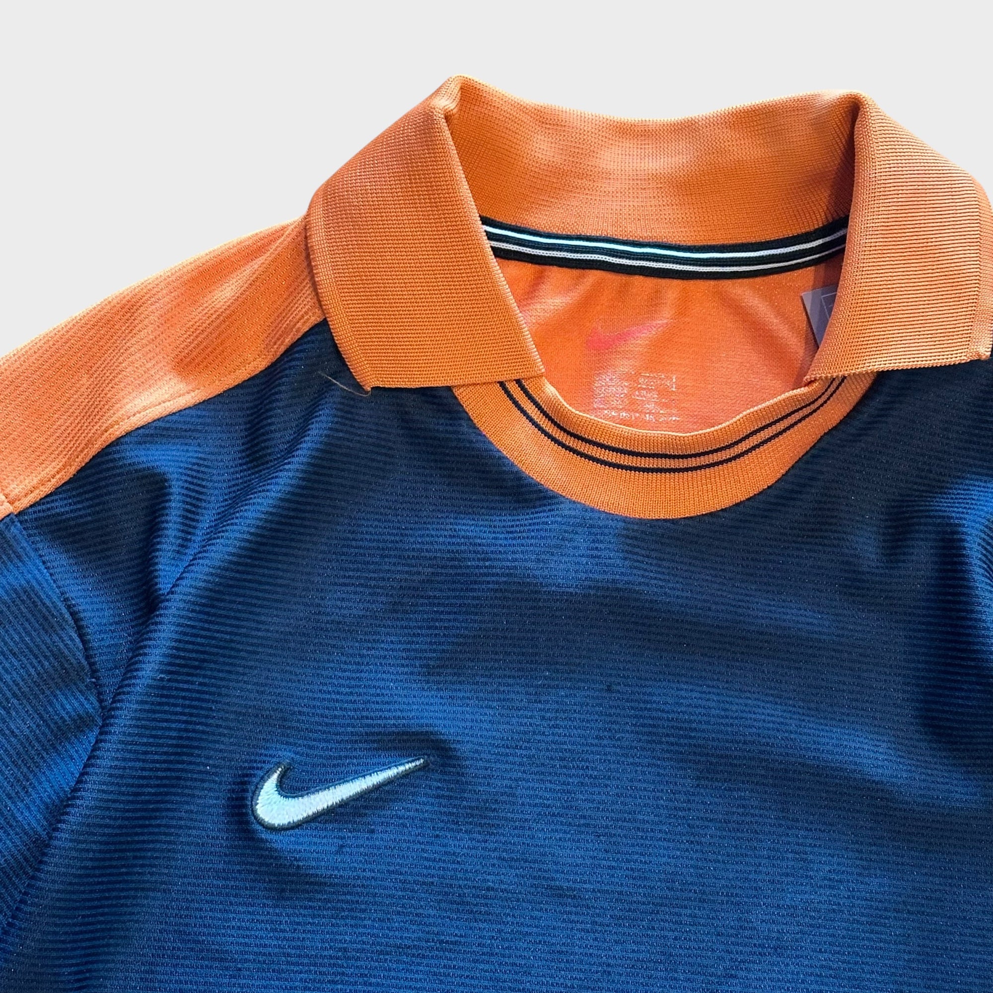 Nike Poloshirt blau orange (M)
