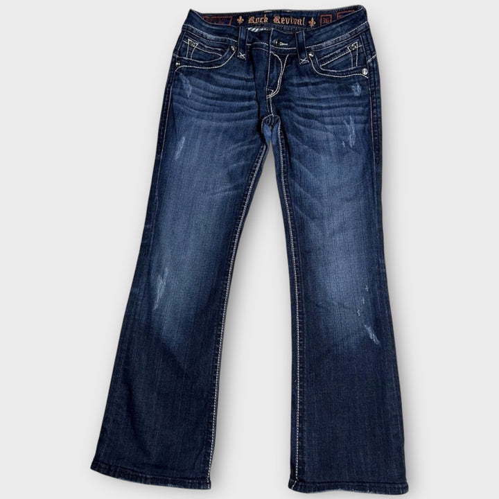 Rock Revival Stephanie Bootcut Jeans Dark Wash (30x29)