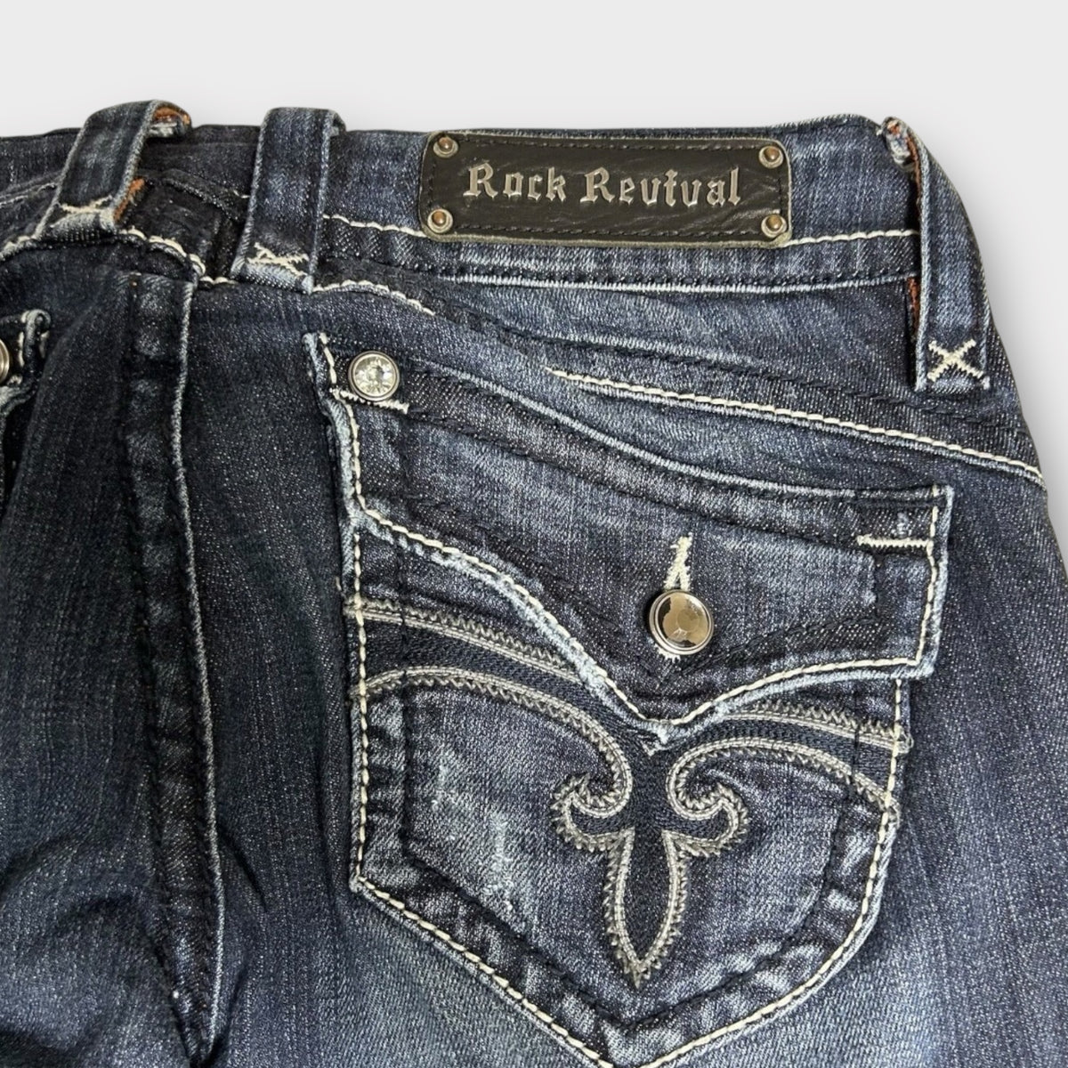 Rock Revival Stephanie Bootcut Jeans Dark Wash (30x29)