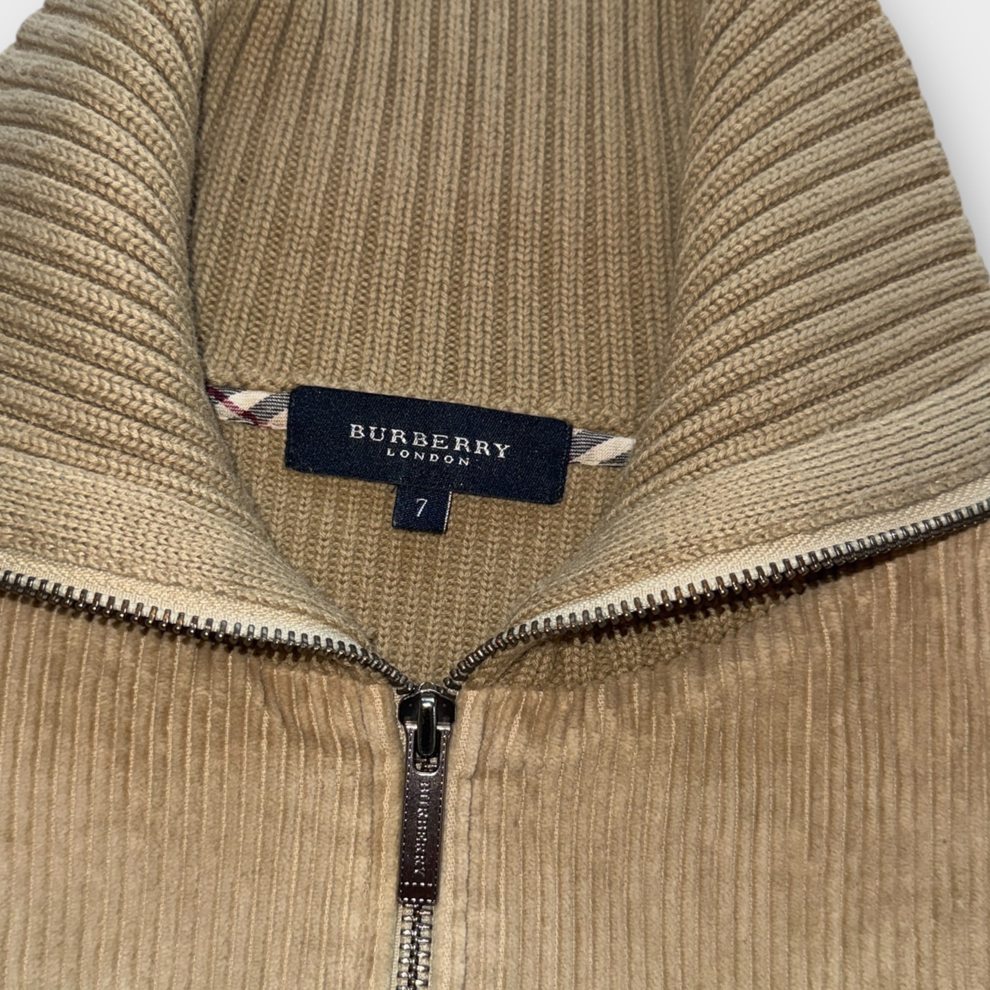 Burberry Zip Strickjacke Beige (M)