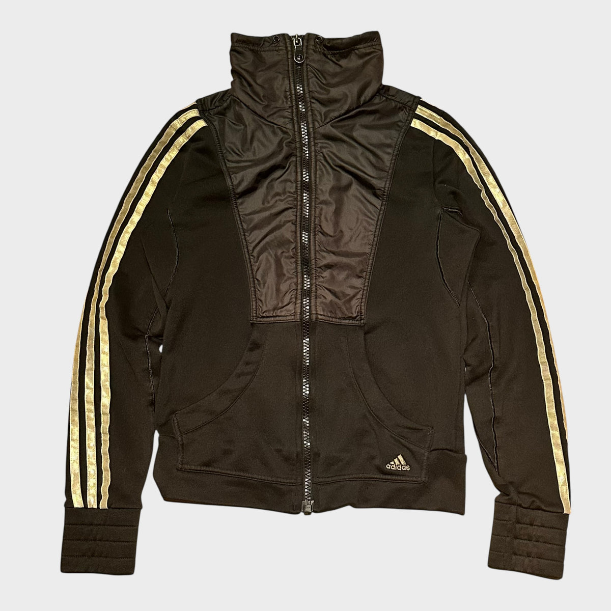 Schwarze Adidas Climalite Trainingsjacke (S)