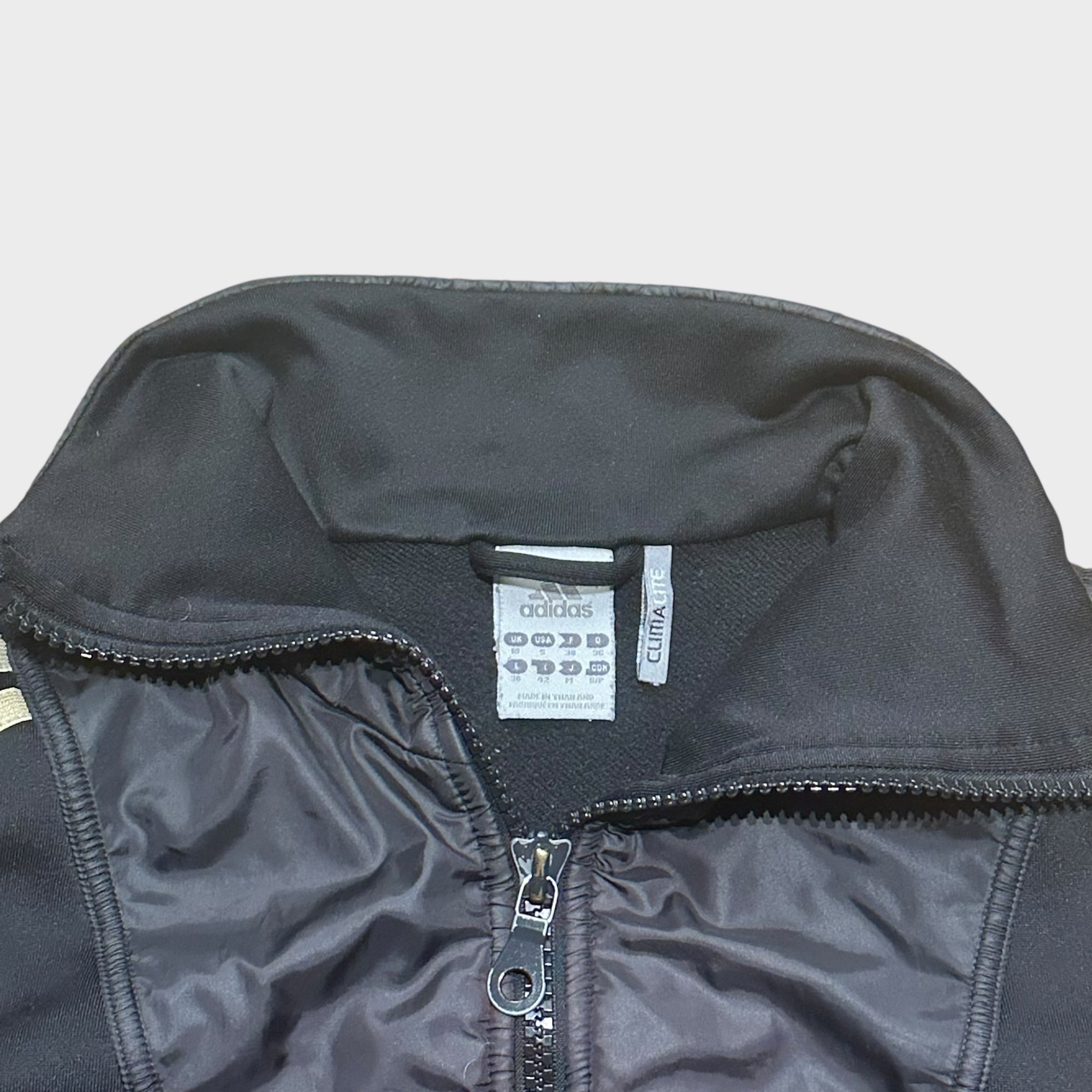 Schwarze Adidas Climalite Trainingsjacke (S)