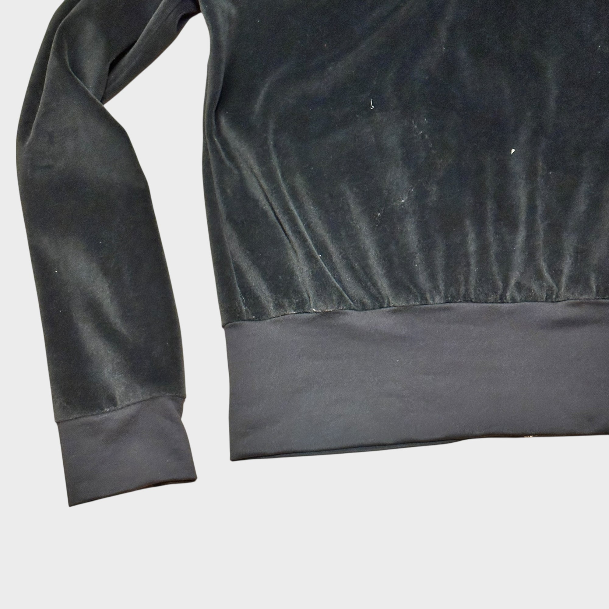 Schwarze Adidas Samt Climafit Jacke (S)
