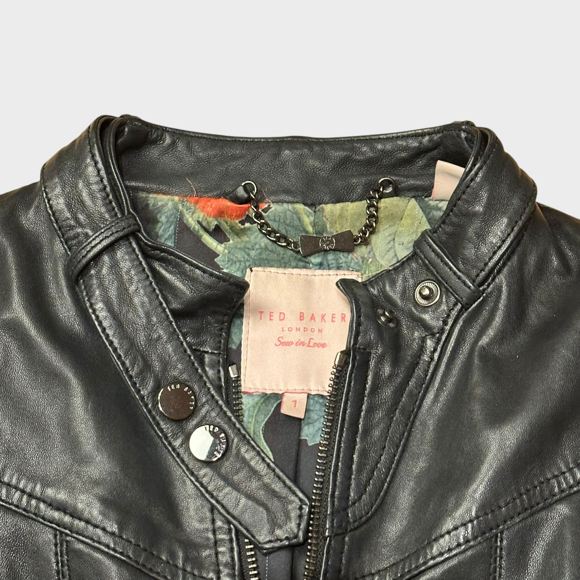 Ted Baker Slimfit Lederjacke (XS)