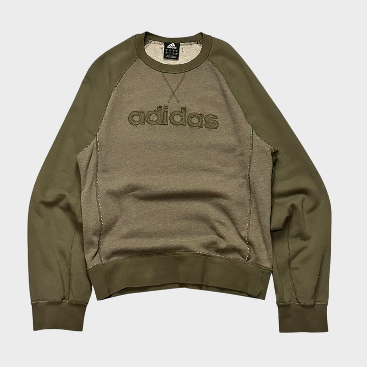 Adidas Sweatshirt in Olivgrün (S)
