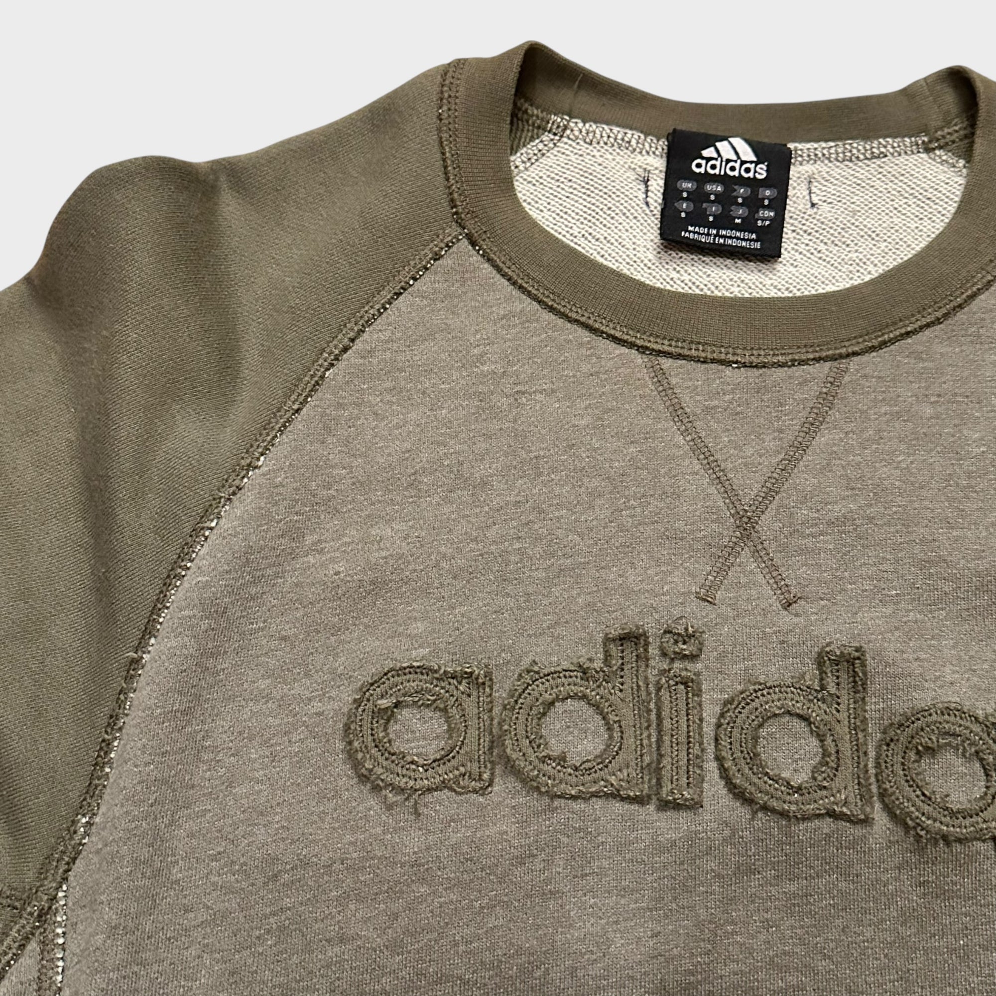 Adidas Sweatshirt in Olivgrün (S)