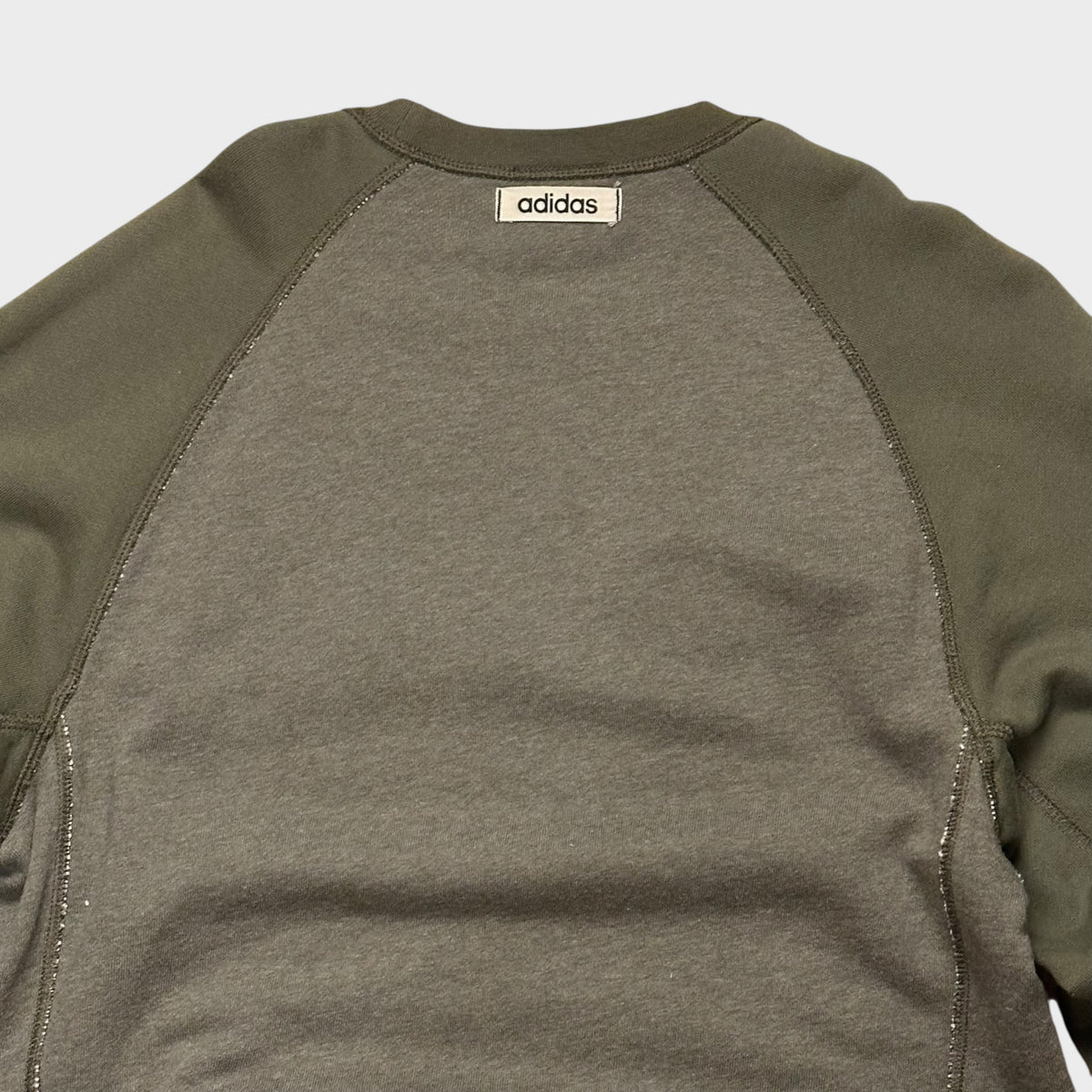 Adidas Sweatshirt in Olivgrün (S)