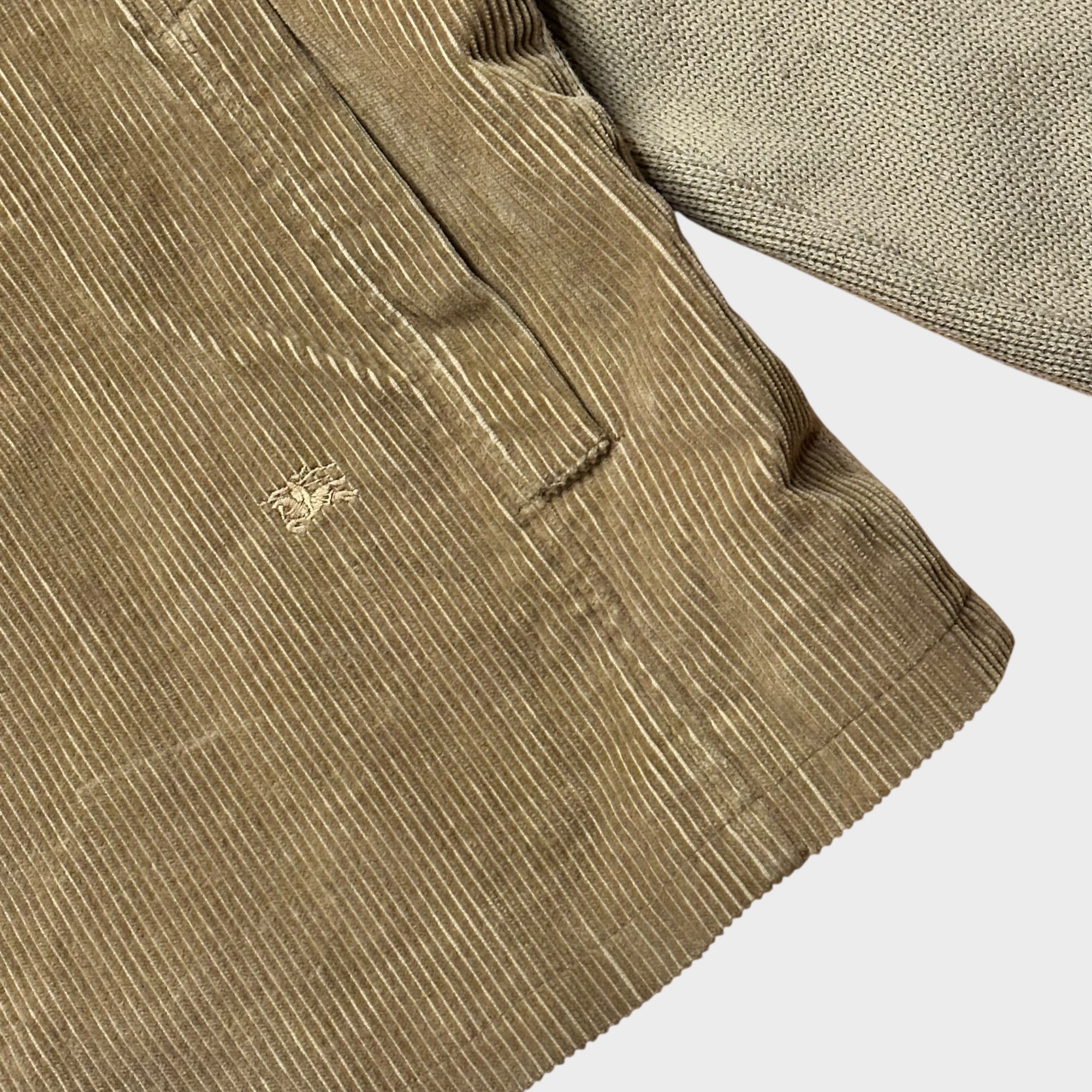 Burberry Cordjacke mit Strickärmeln (L)