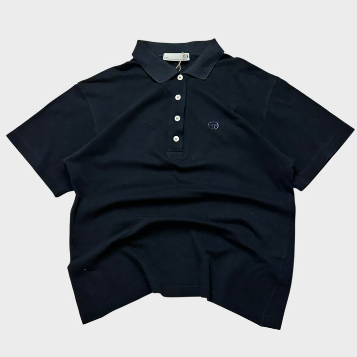 Dunkelblaues Poloshirt mit Logo (S)