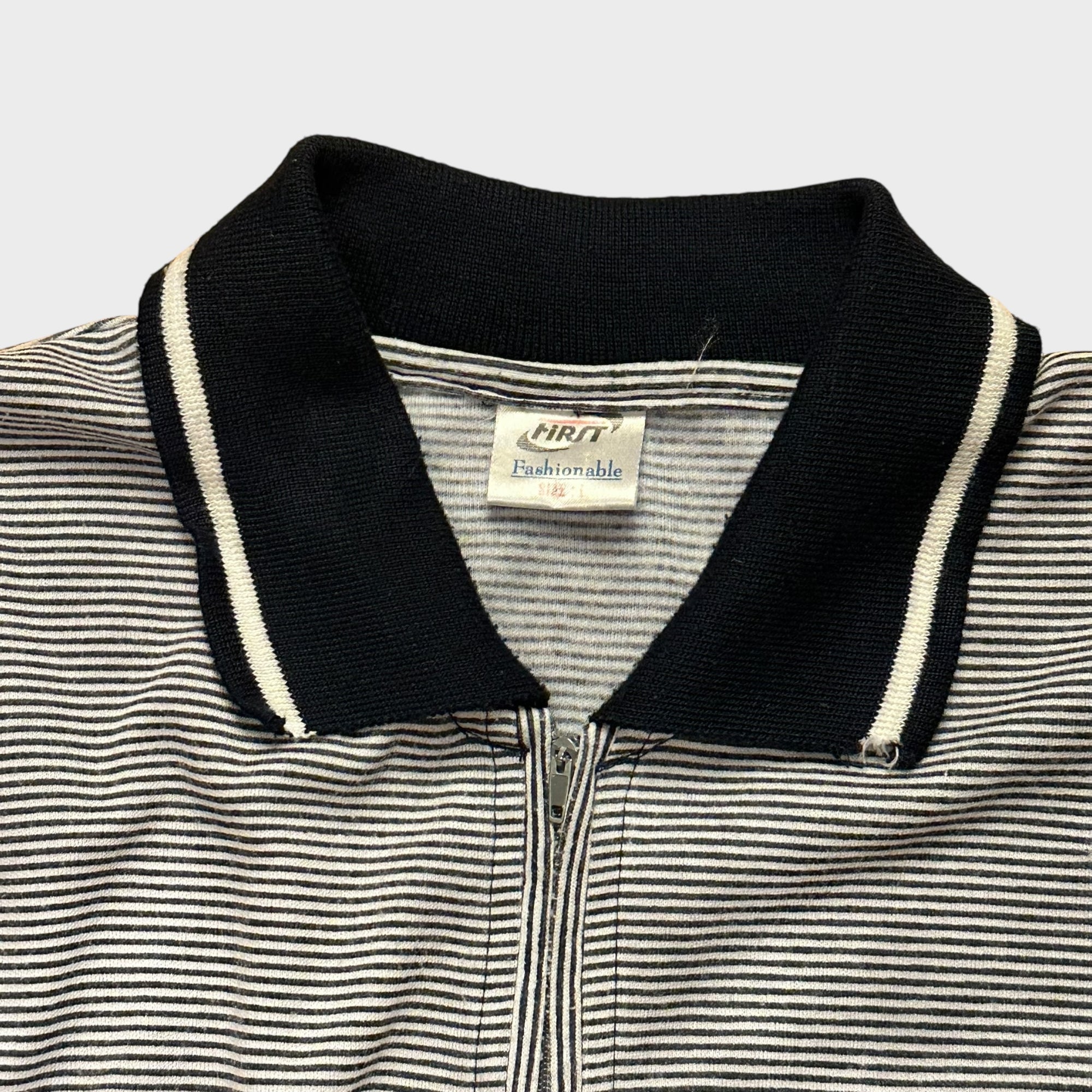 Vintage Golf-Club Poloshirt mit Reissverschlus (L)